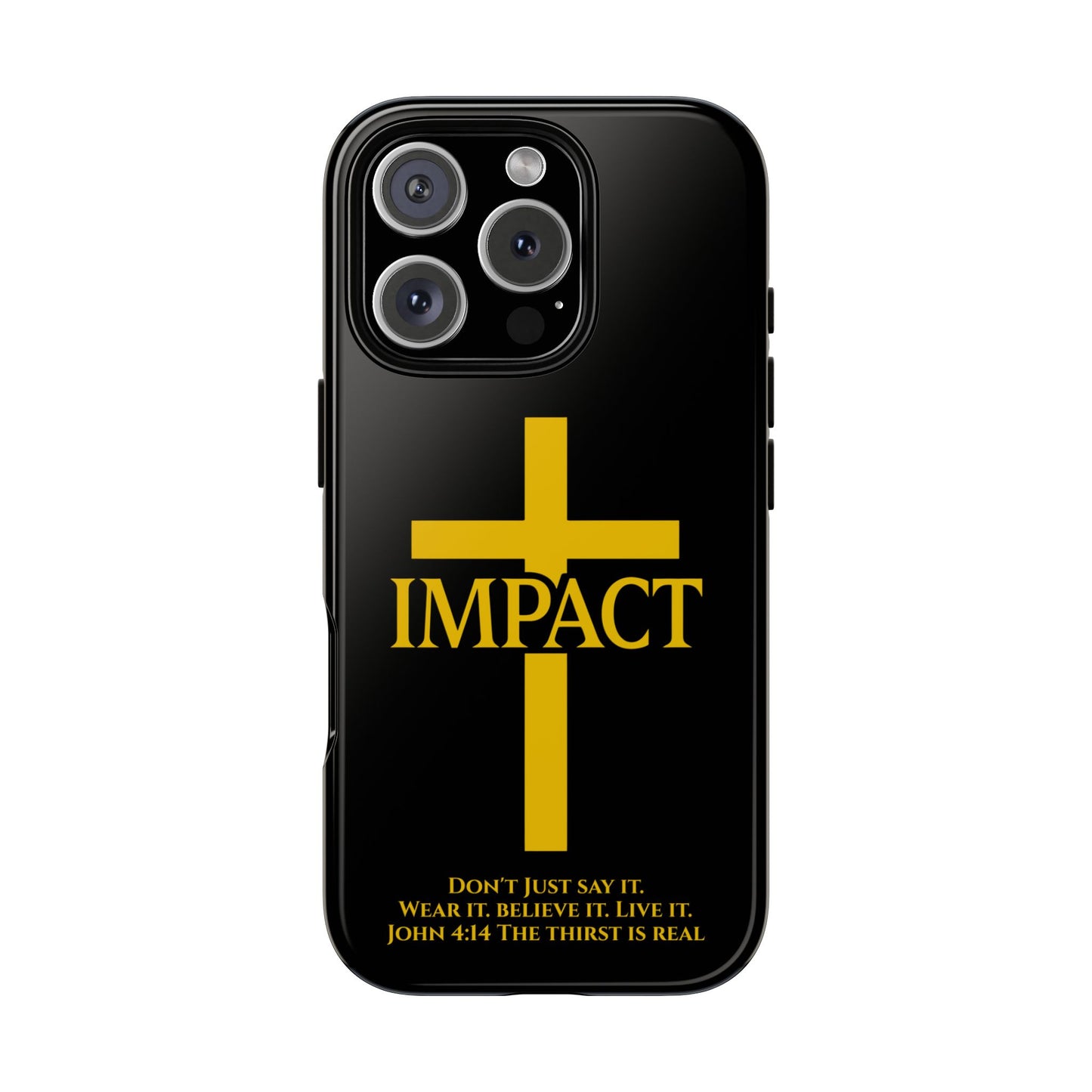 Impact Black/Gold - Tough iPhone Case