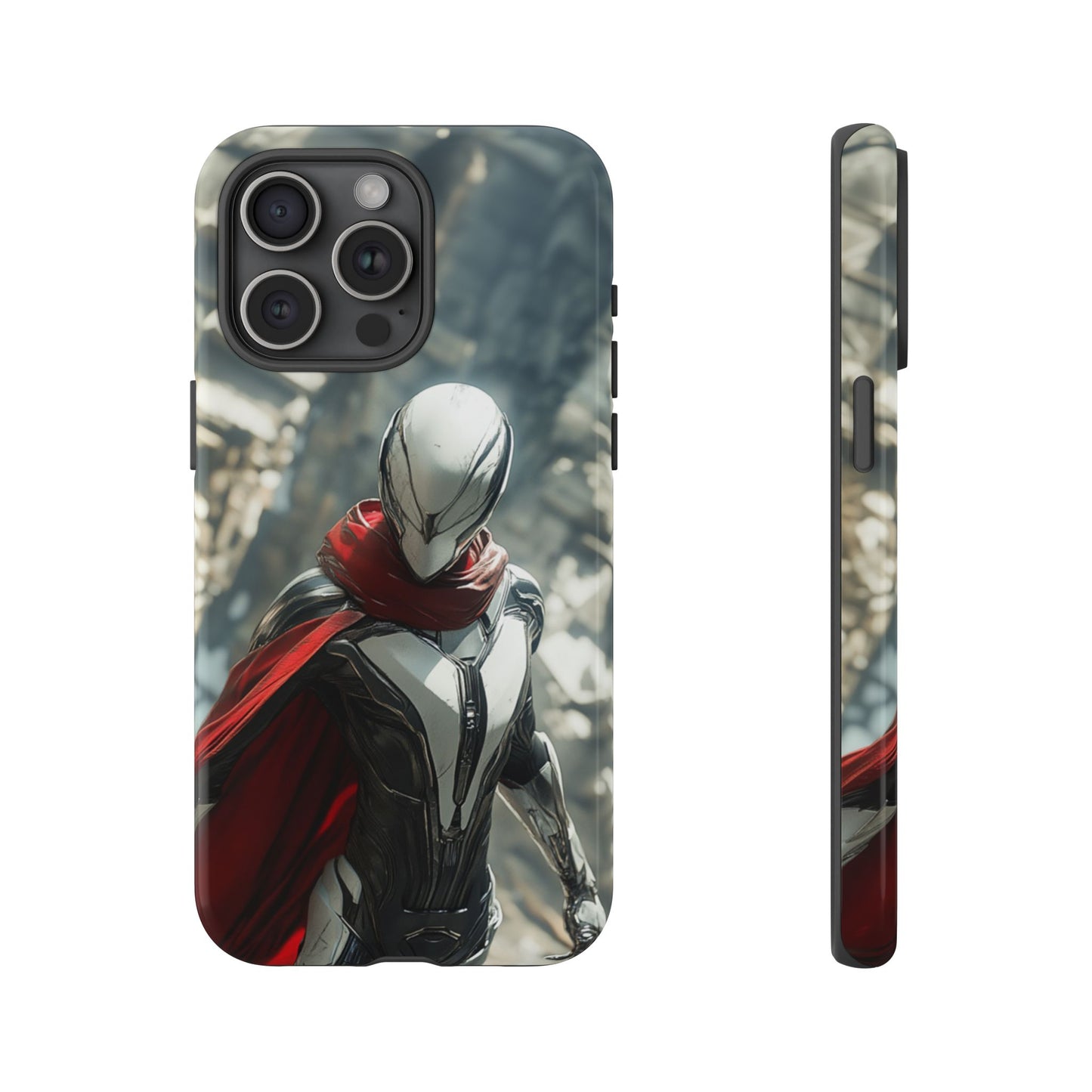 Crimson Sentinel Phone Case – iPhone, Google Pixel, Samsung Galaxy
