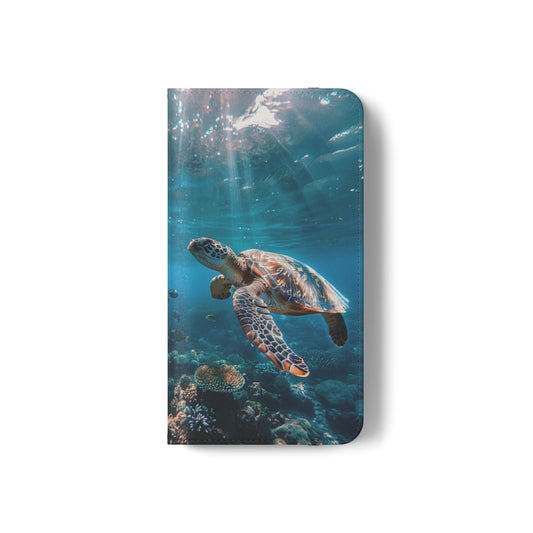 Ocean Guardian Sea Turtle - Wallet Flip Case