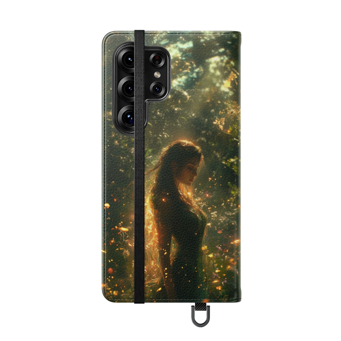 Forest Goddess Golden Light Meadow - Wallet Flip Case