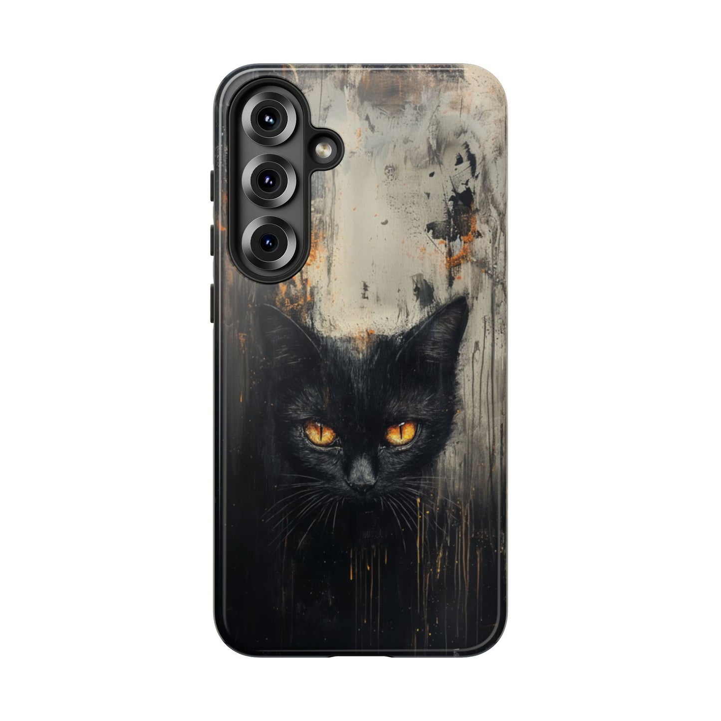 Black Cat Shadow Gaze - Tough Samsung Galaxy Case