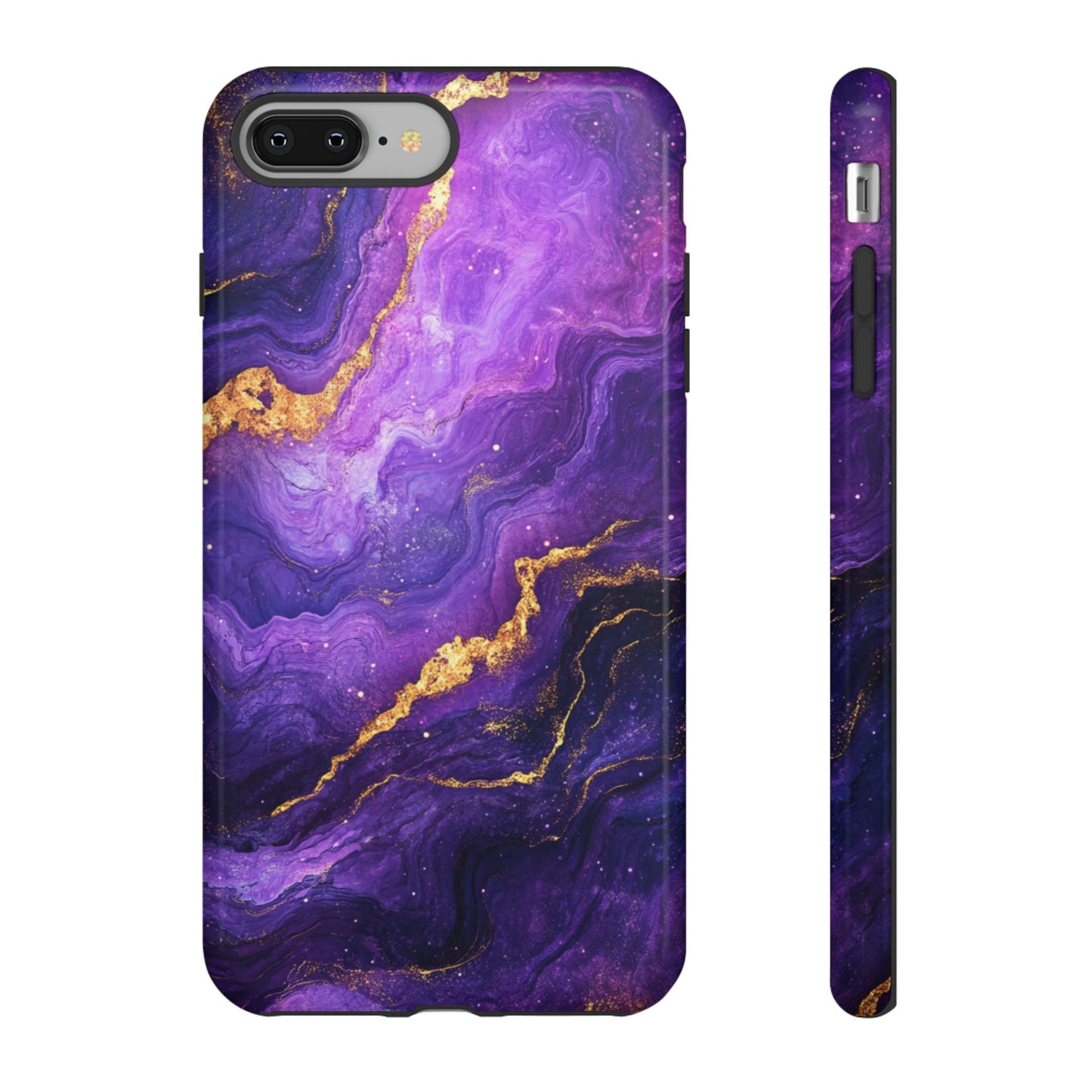Amethyst Gold Marble – Tough iPhone Case
