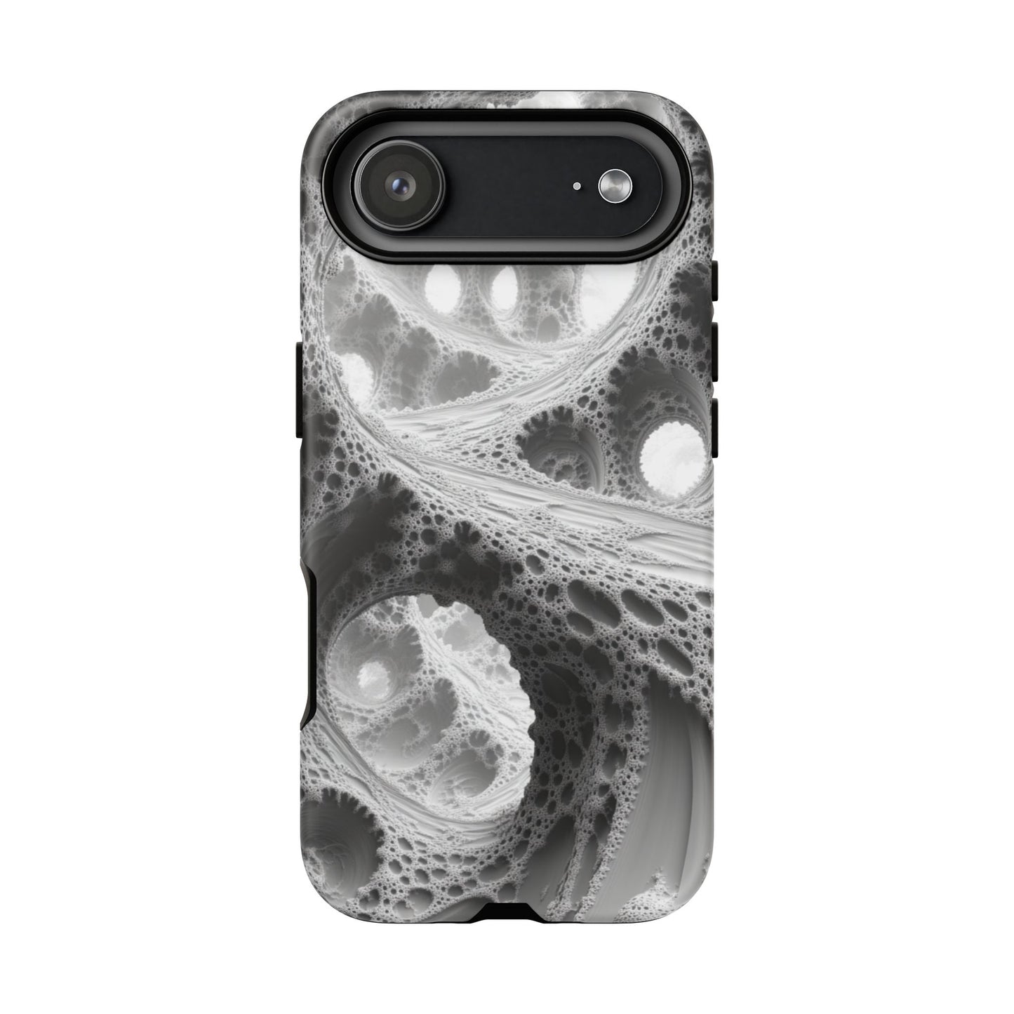 Monochrome Fractal – Tough iPhone Case