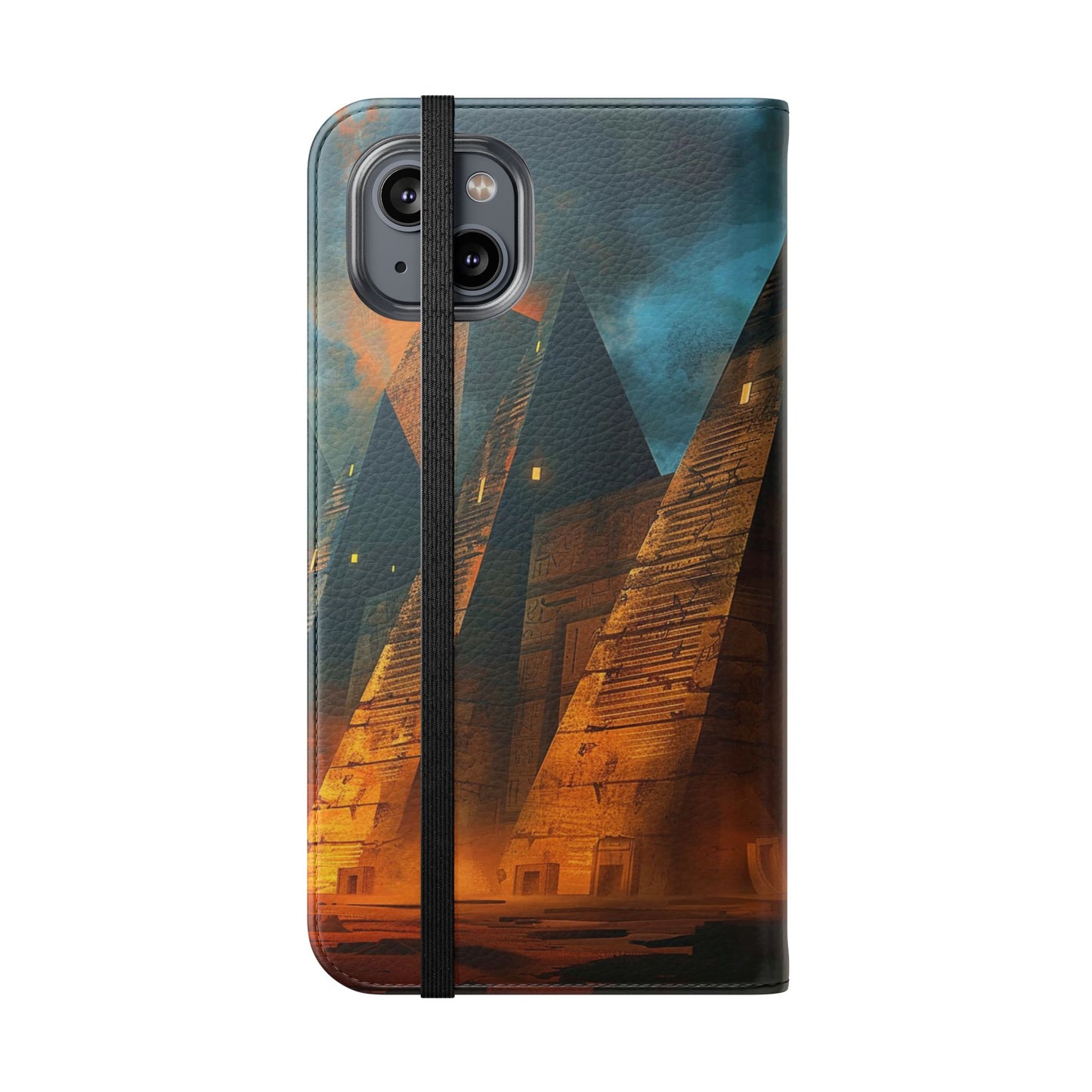 Ancient Egyptian Pyramids Sunset - Wallet Flip Case