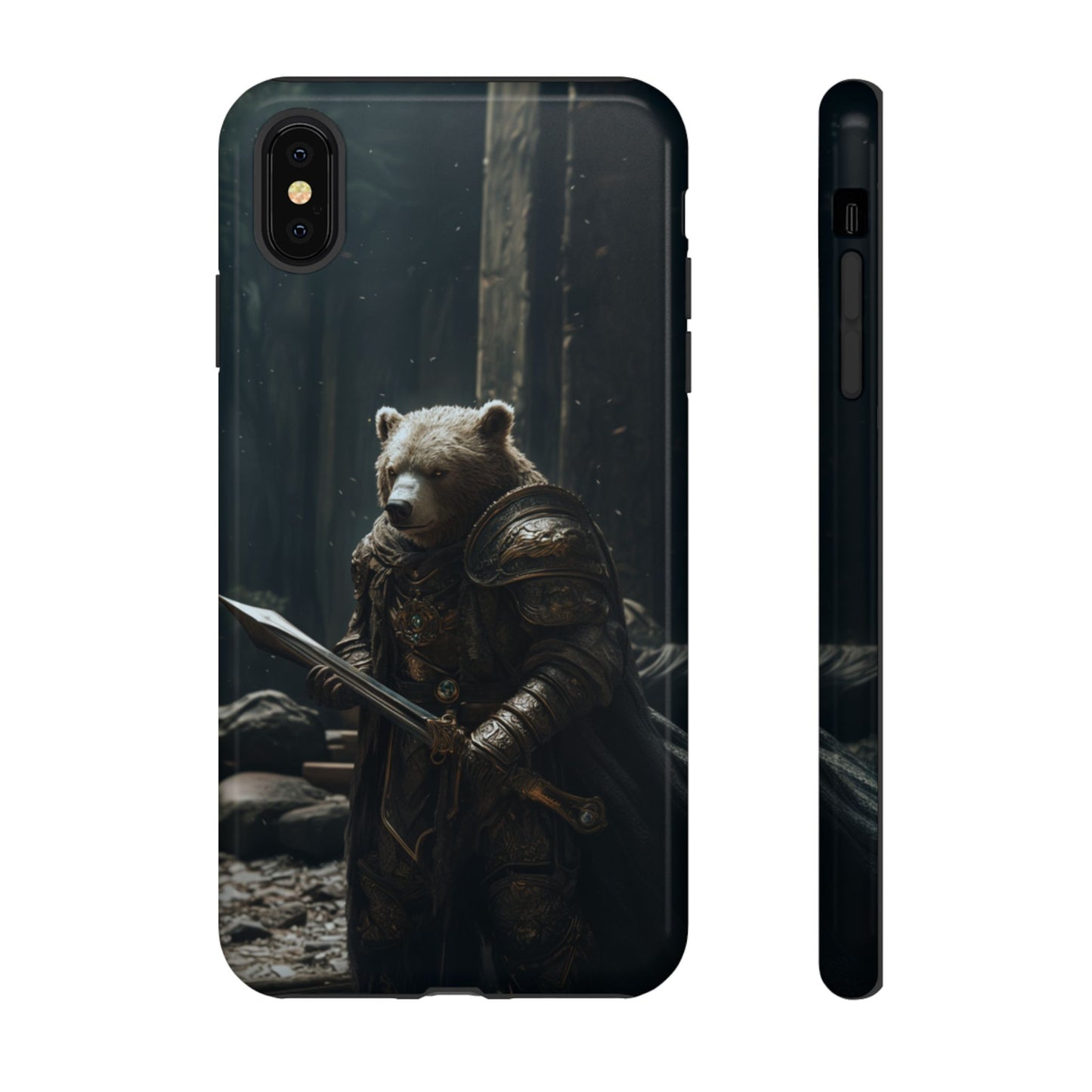 Medieval Bear Warrior Knight - Tough iPhone Case