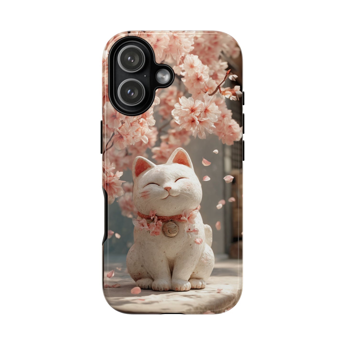 Sakura Lucky Cat - Tough iPhone Case