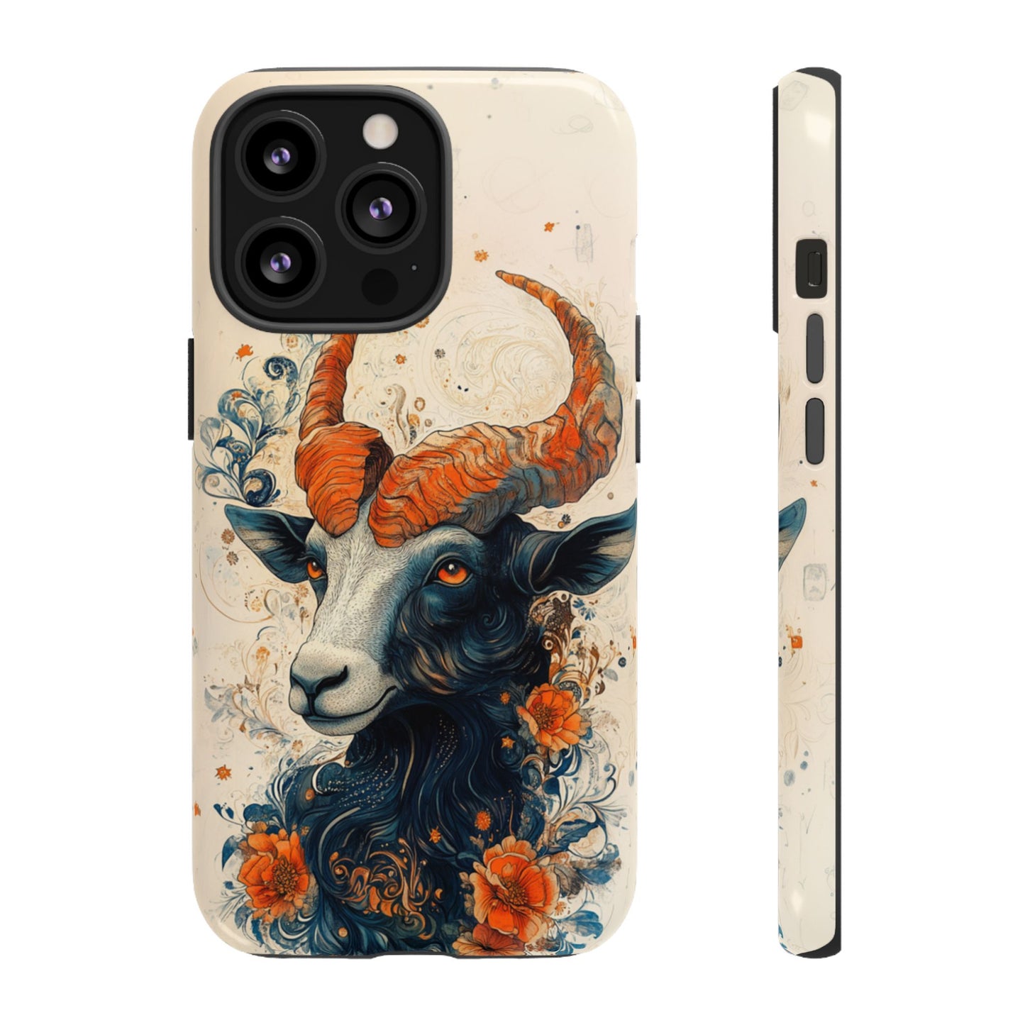 Capricorn Zodiac Artistic Floral Phone Case – iPhone, Google Pixel, Samsung Galaxy