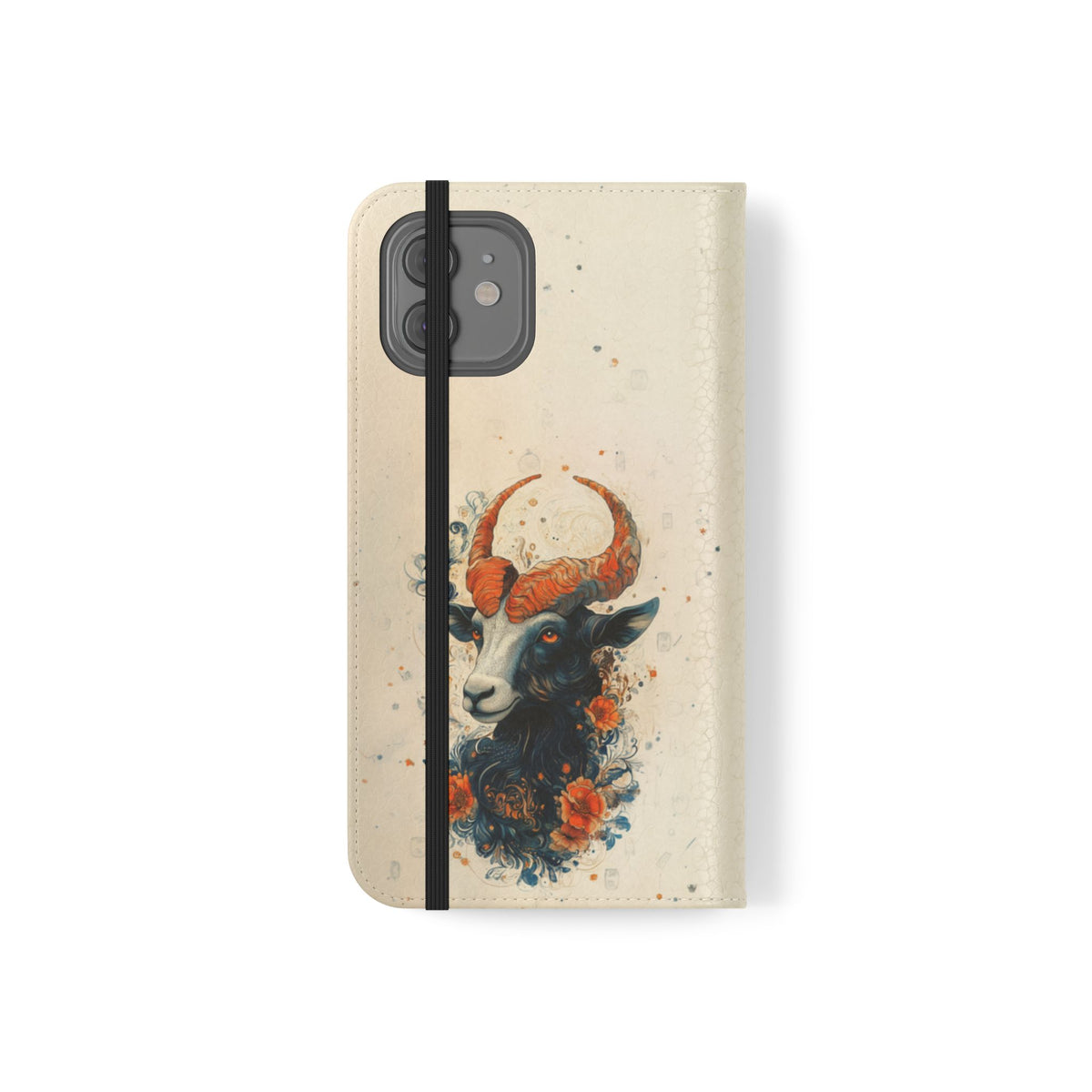 Capricorn Celestial Goat - Wallet Flip Case