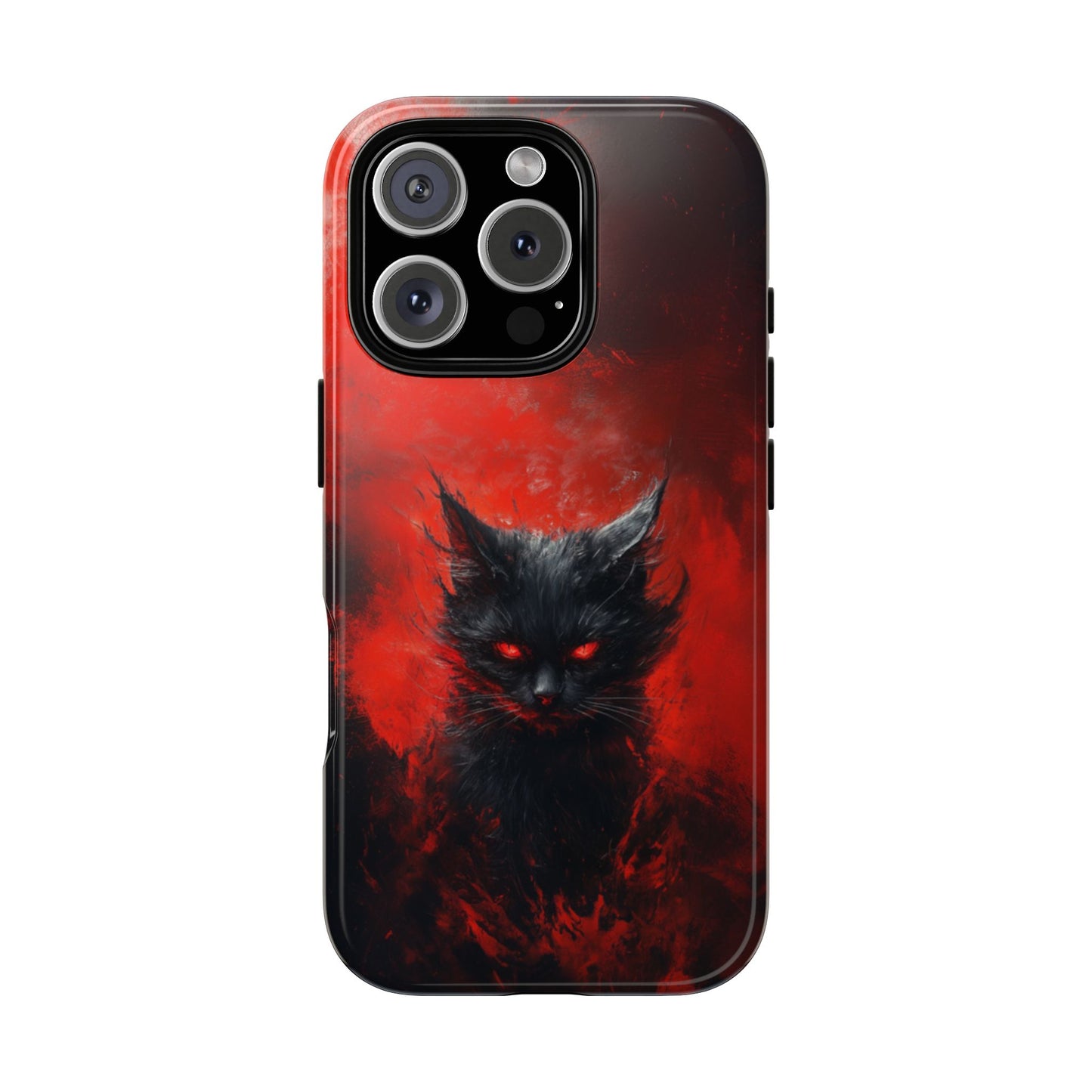 Fire Demon Black Cat - Tough iPhone Case