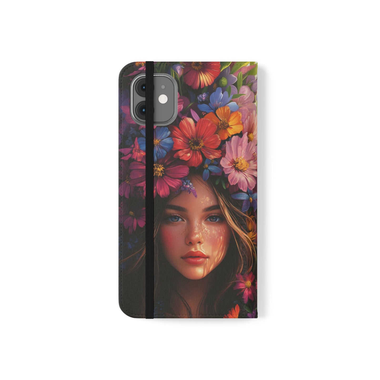 Floral Crown Muse - Wallet Flip Case