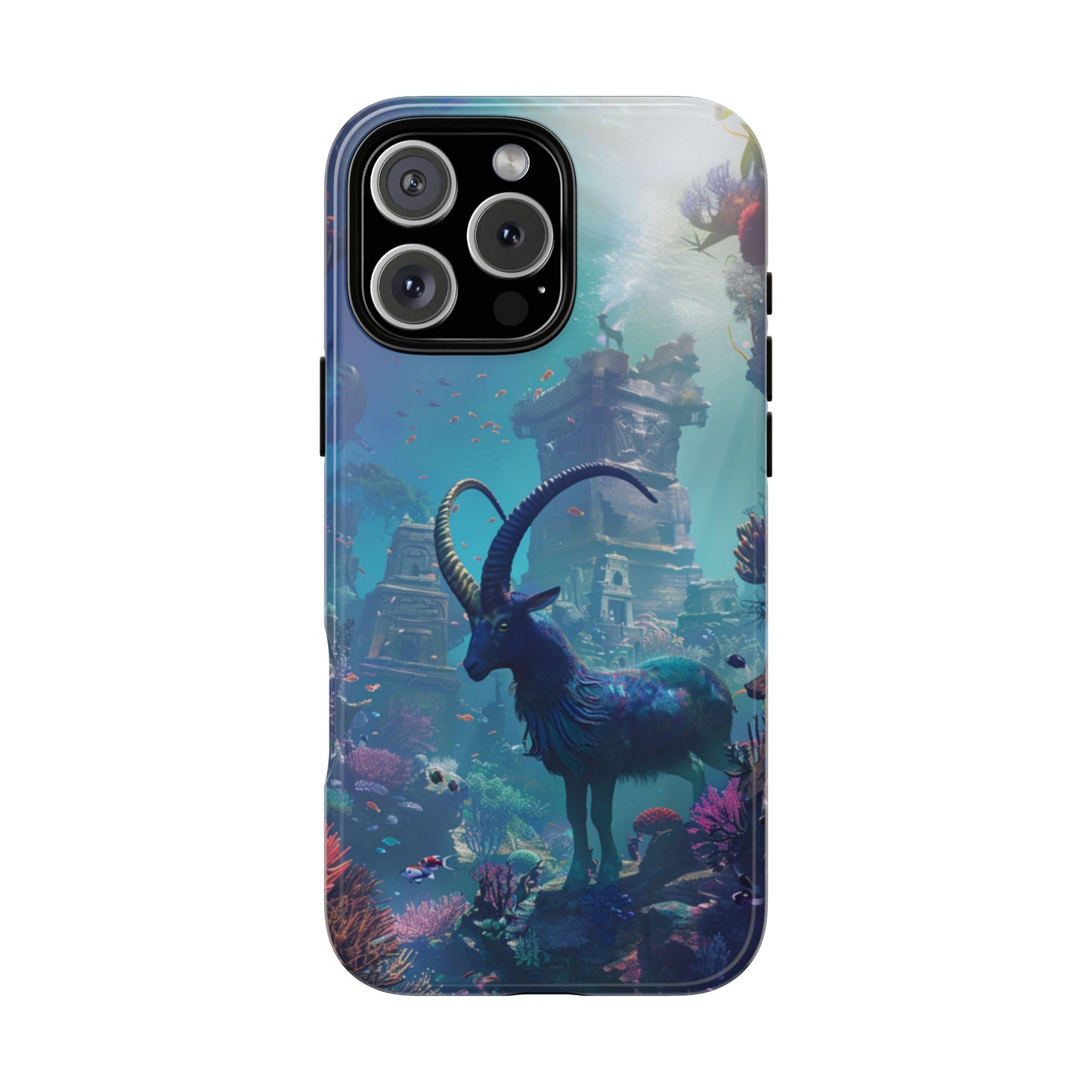 Capricorn's Underwater Realm - iPhone, Google Pixel, Samsung Galaxy