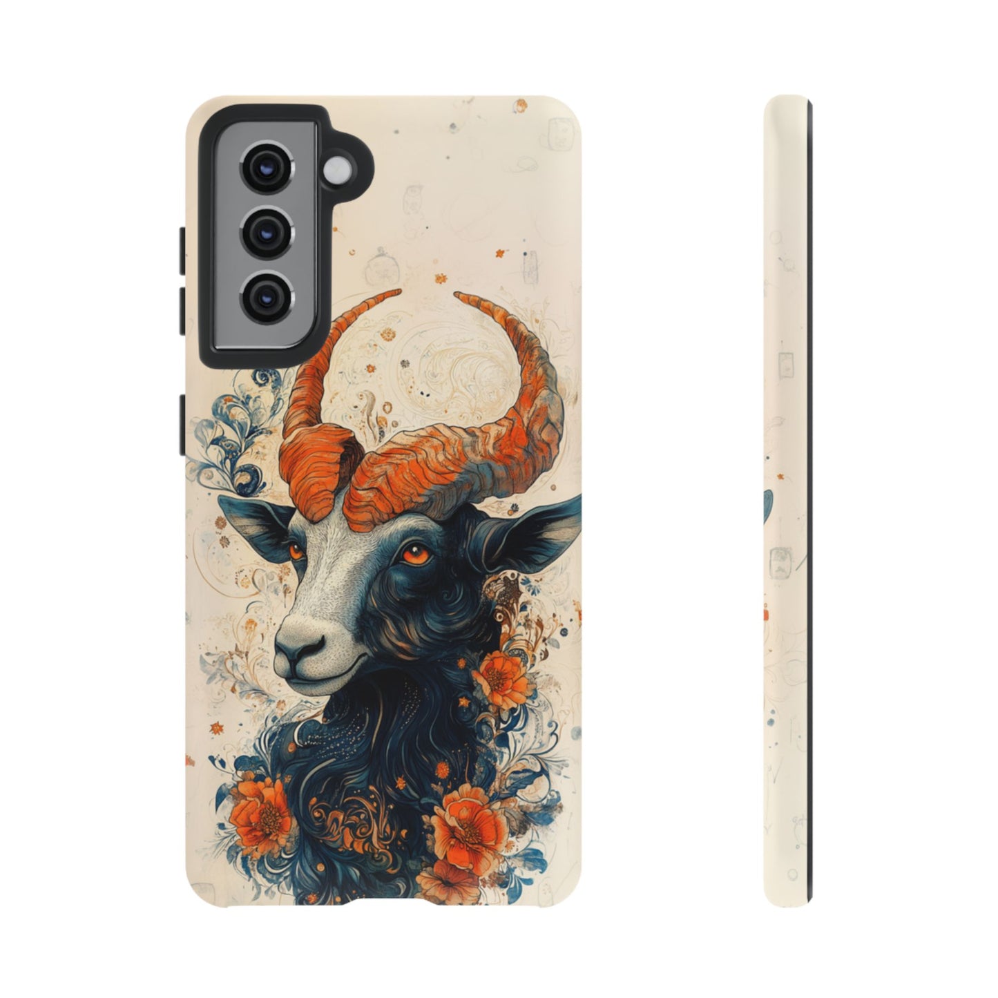 Capricorn Zodiac Artistic Floral Phone Case – iPhone, Google Pixel, Samsung Galaxy