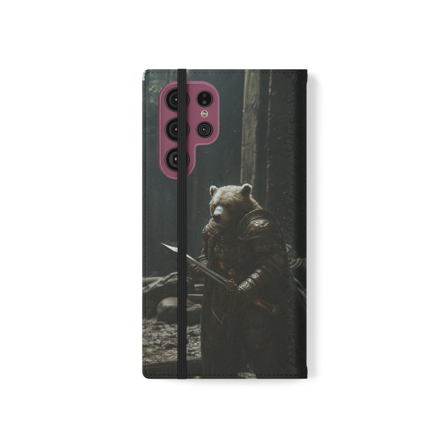 Medieval Bear Warrior Knight - Wallet Flip Case
