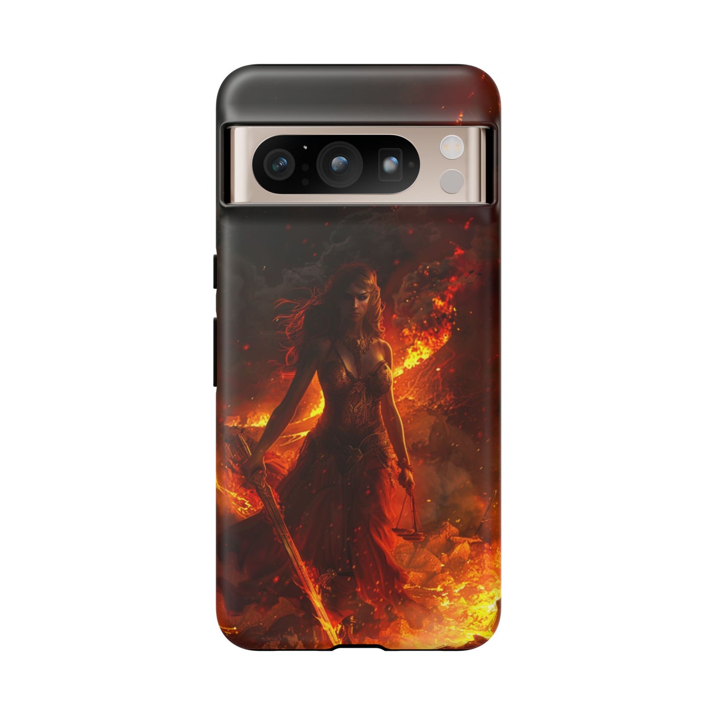 Fiery Goddess Nemesis Phone Case - iPhone, Google Pixel, Samsung Galaxy