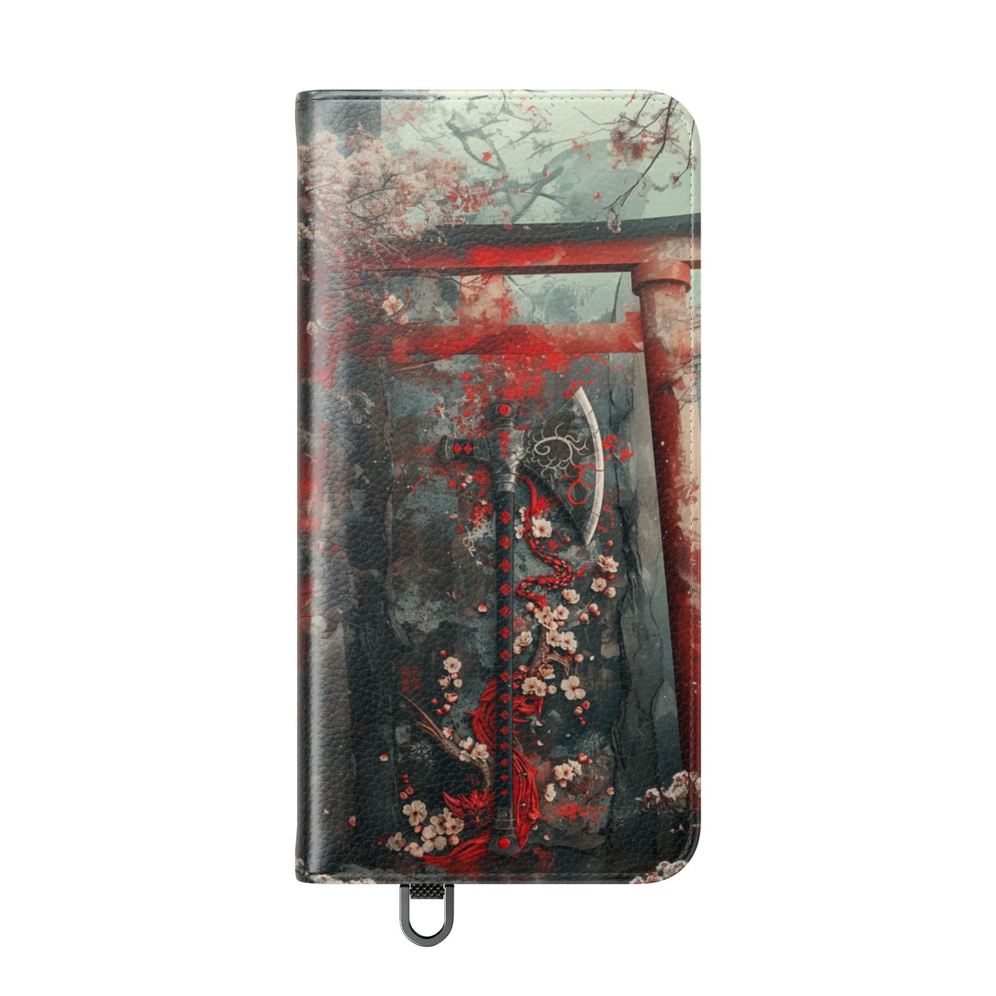 Sakura Warrior Axe - Wallet Flip Case
