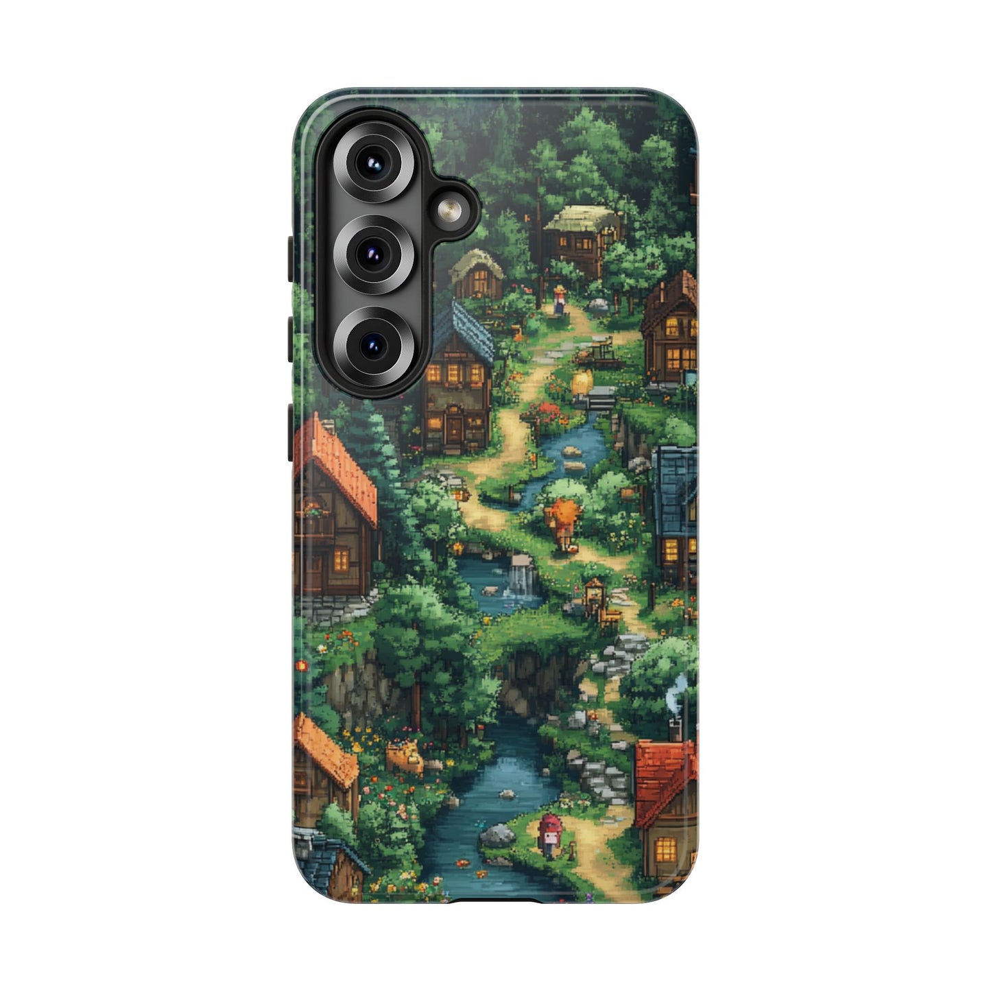 Pixel Forest Hamlet - Tough Samsung Galaxy Case