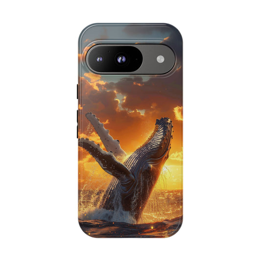 Sunset Breach Whale – Tough Google Pixel Case