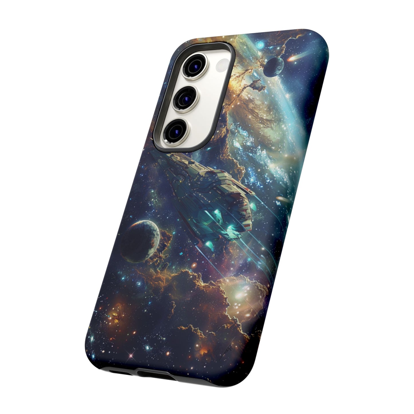 Galactic Voyage: Futuristic Spaceship - iPhone, Google Pixel, Samsung Galaxy