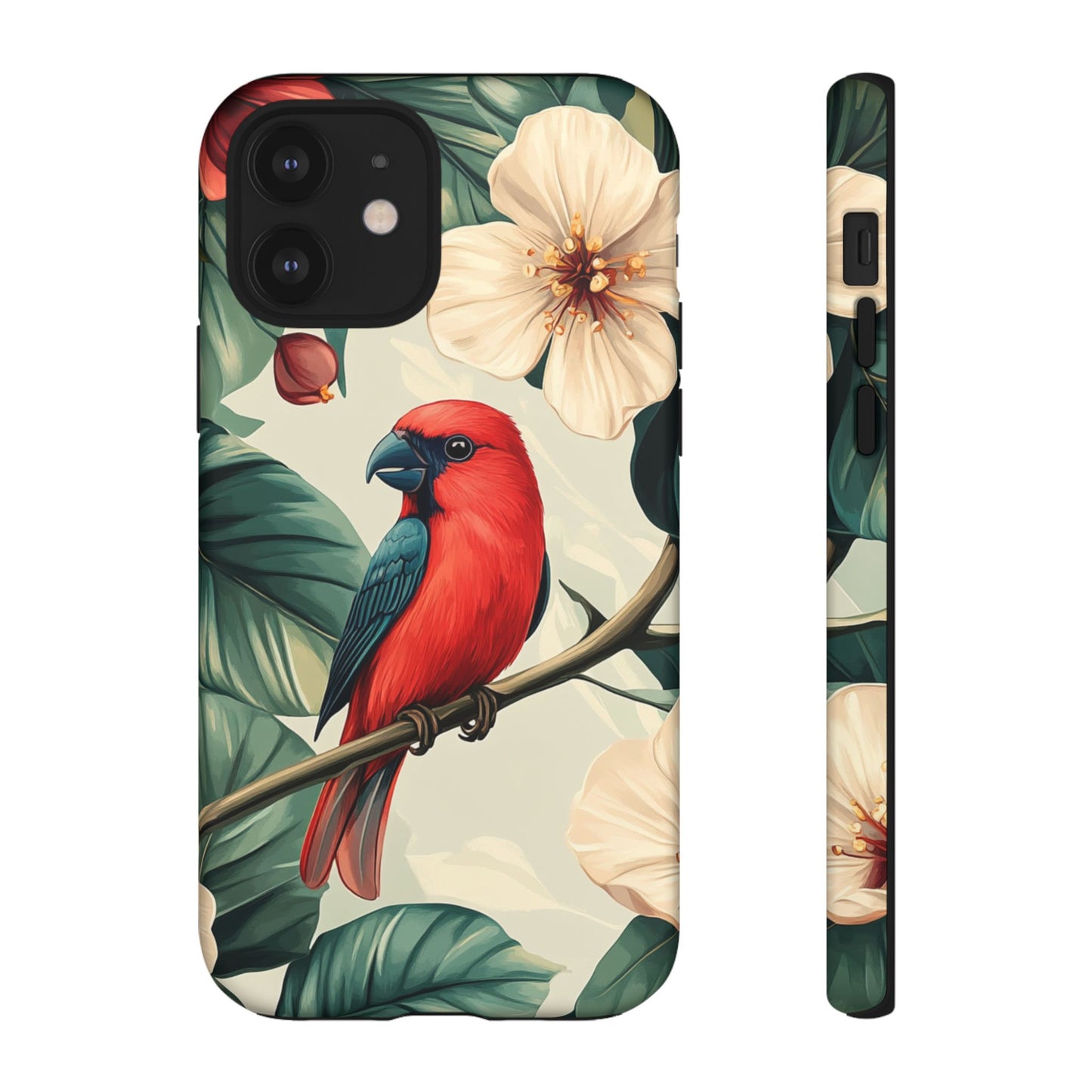 Tropical Bird and Hibiscus Phone Case – iPhone, Google Pixel, Samsung Galaxy