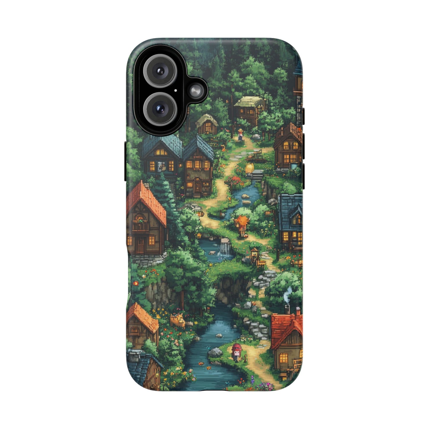 Pixel Forest Hamlet - Tough iPhone Case