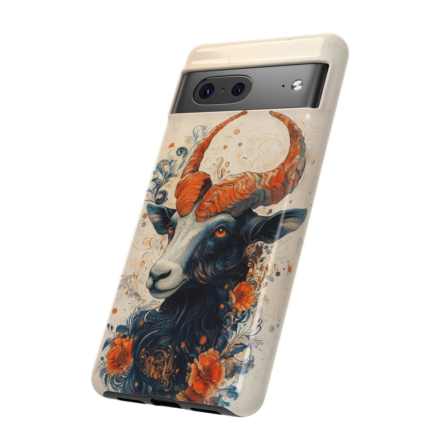 Capricorn Zodiac Artistic Floral Phone Case – iPhone, Google Pixel, Samsung Galaxy