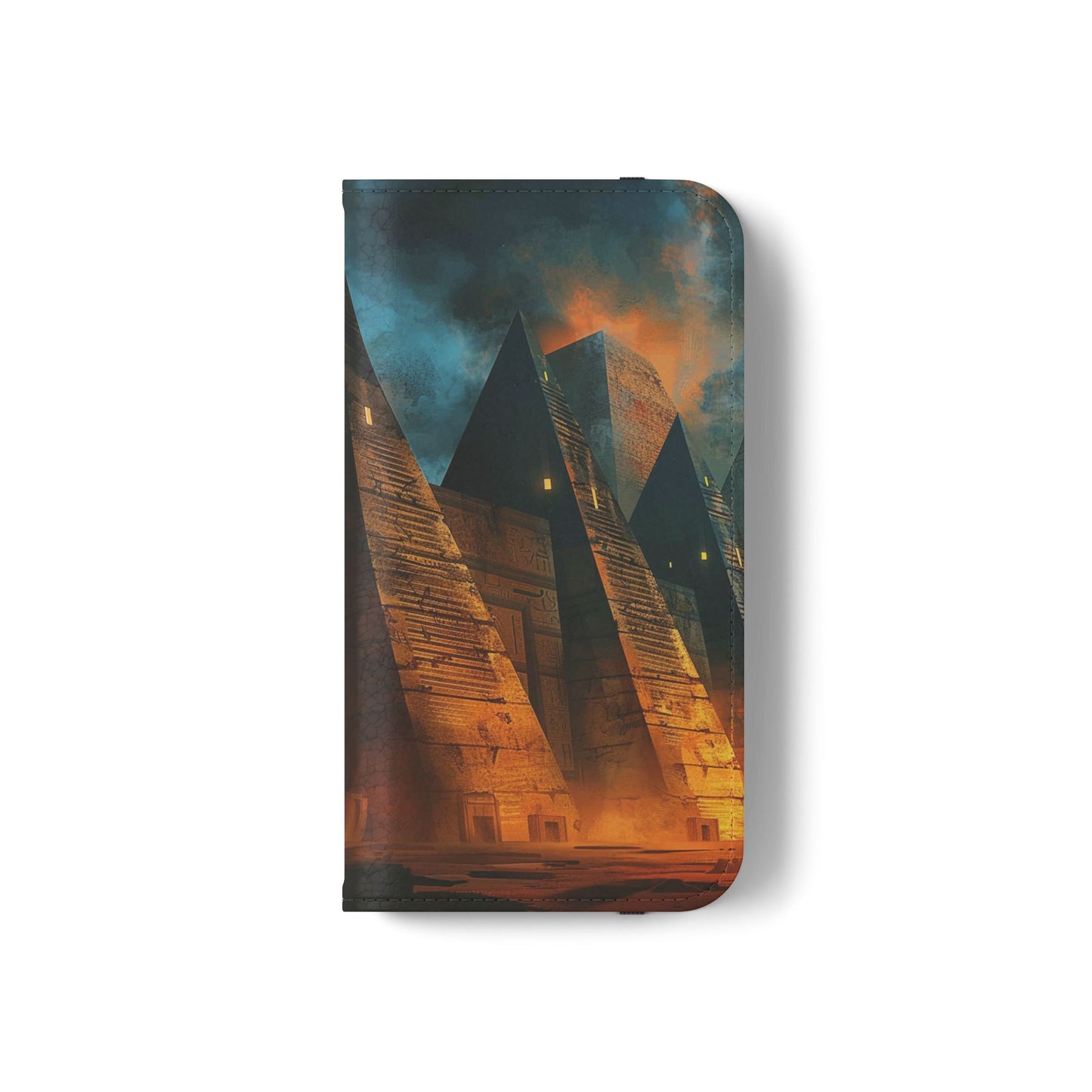 Ancient Egyptian Pyramids Sunset - Wallet Flip Case