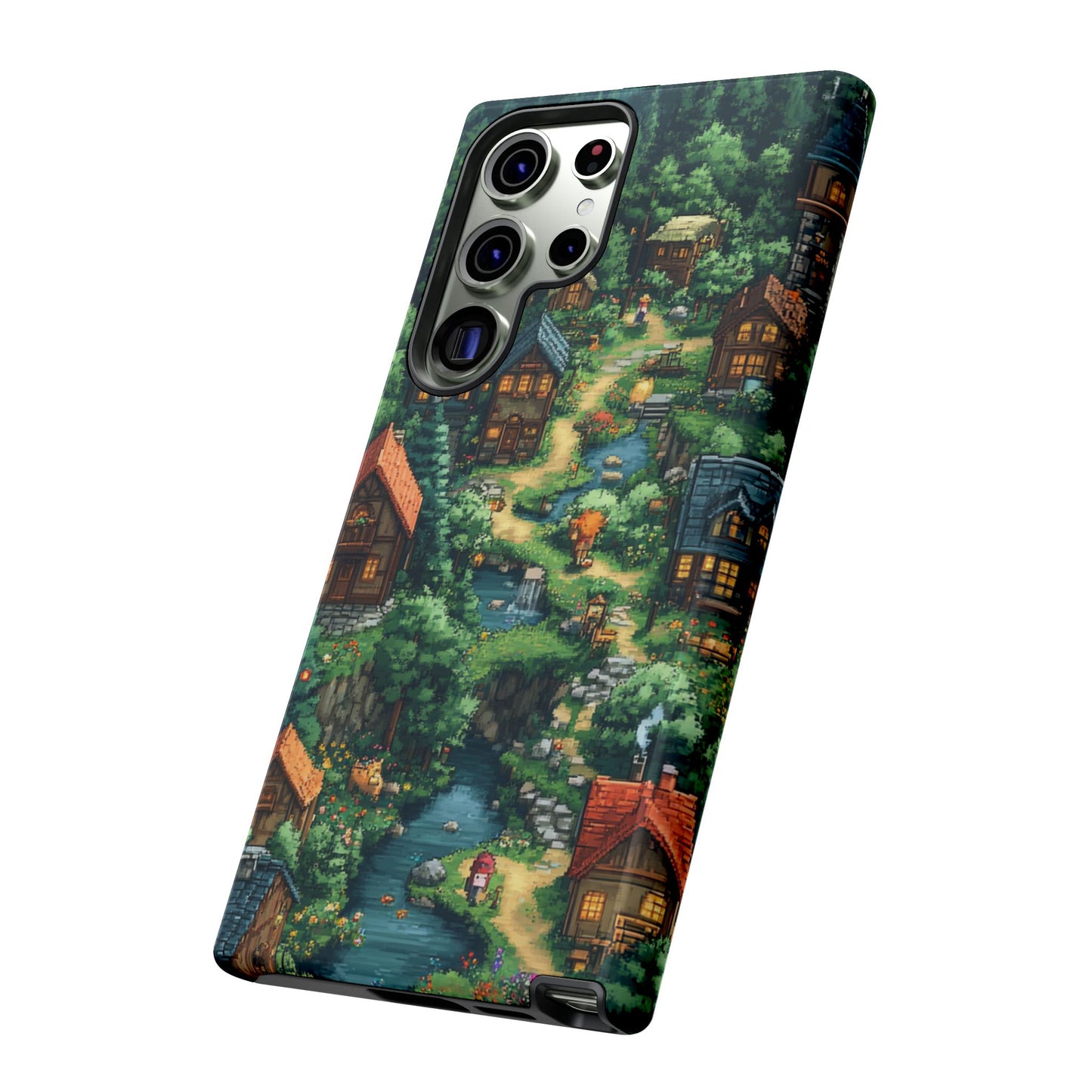 Enchanted Village: Pixel Paradise Phone Case - iPhone, Google Pixel, Samsung Galaxy