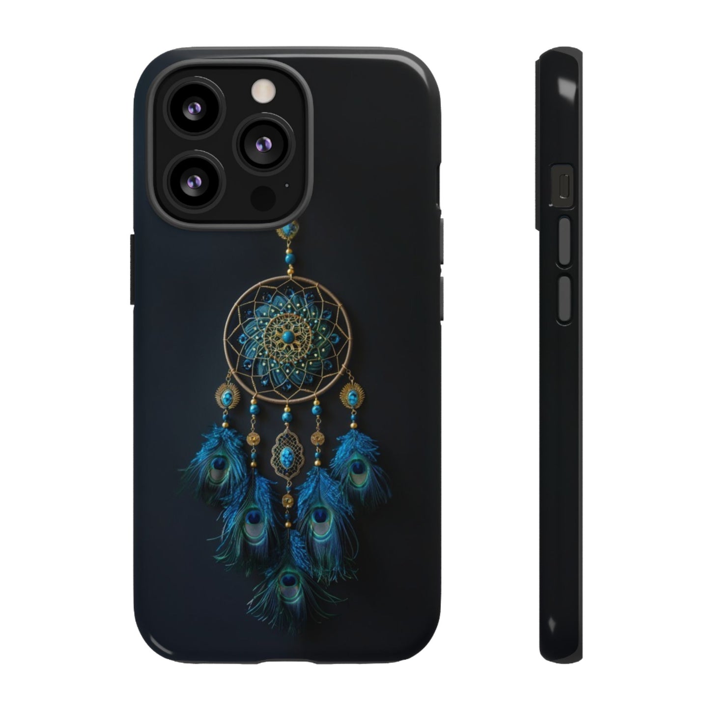 Peacock Feather Dreamcatcher - Tough iPhone Case