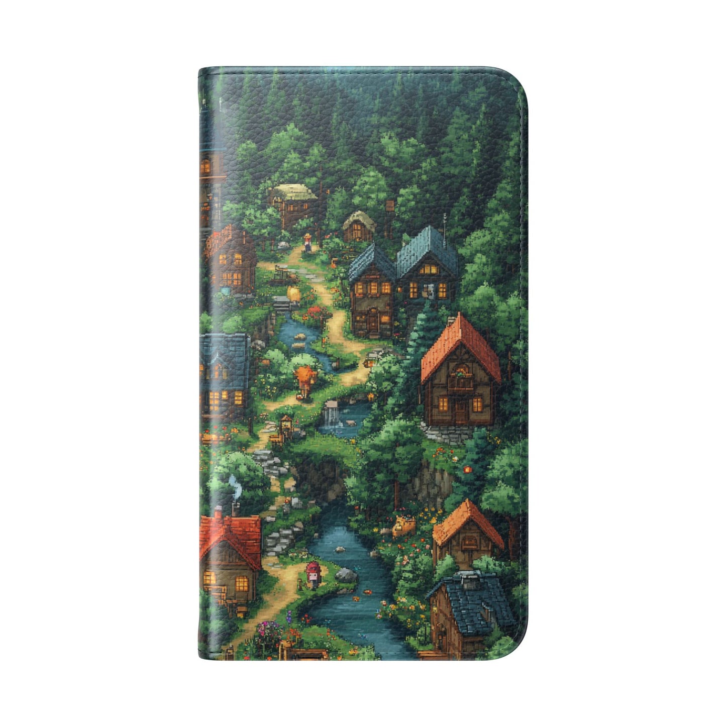 Pixel Forest Hamlet - Wallet Flip Case