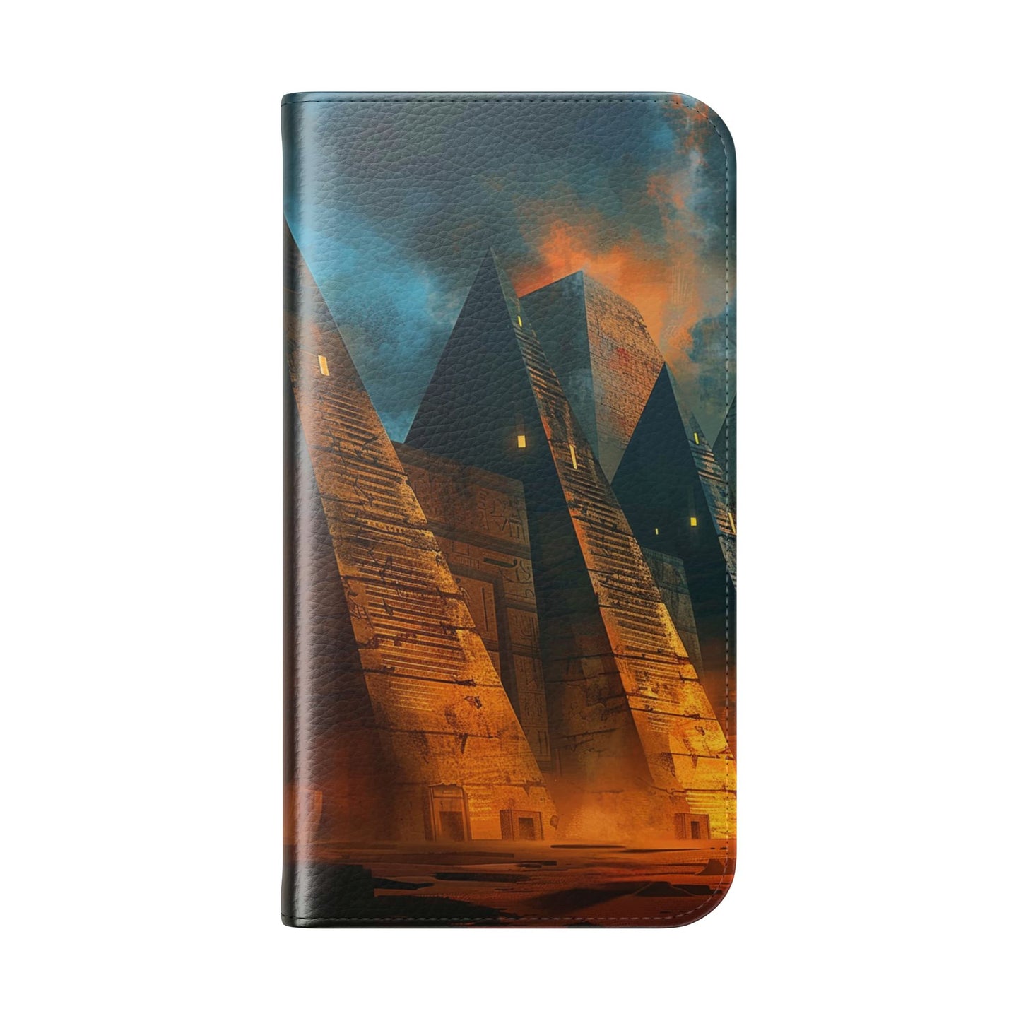 Ancient Egyptian Pyramids Sunset - Wallet Flip Case
