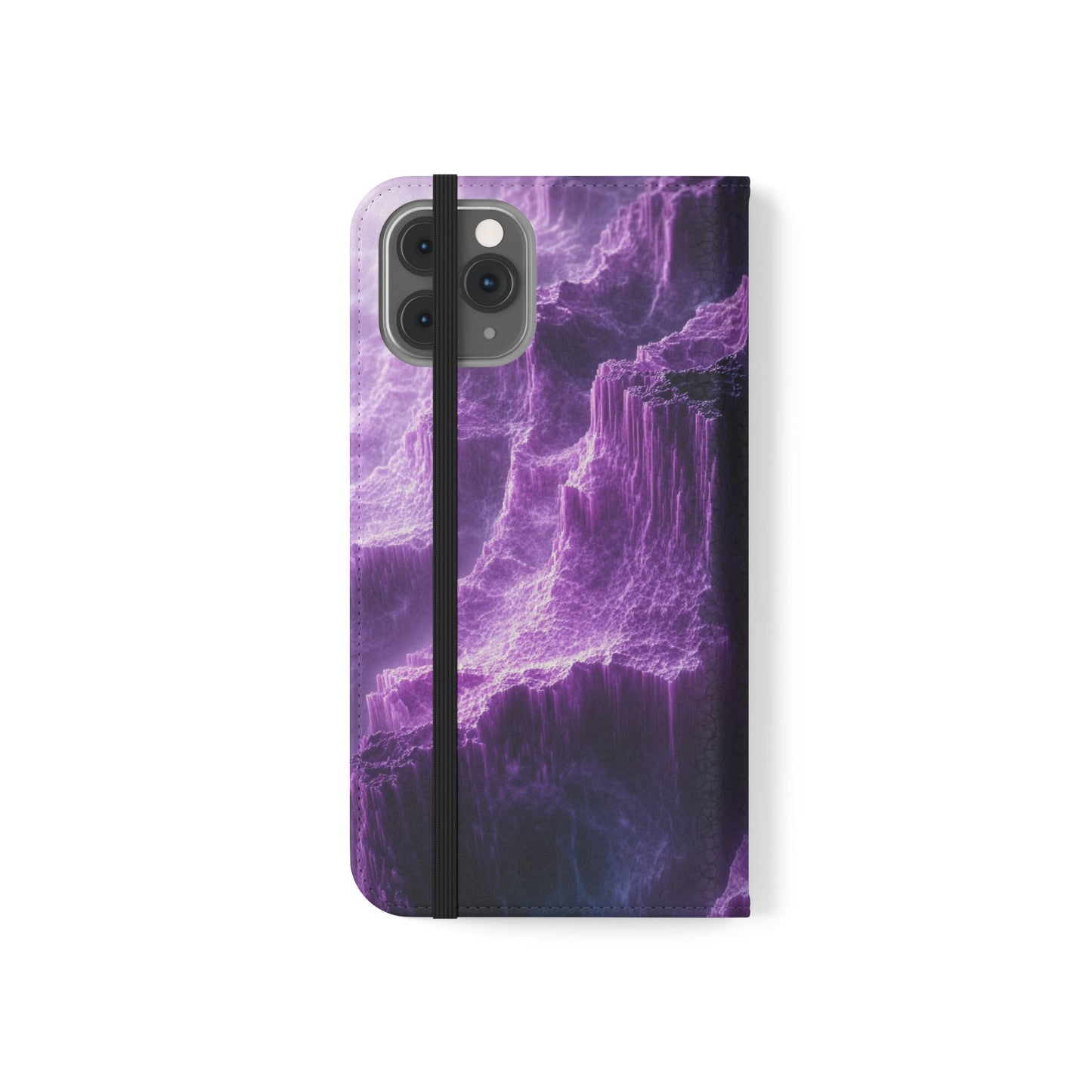 Purple Crystal Canyon - Wallet Flip Case