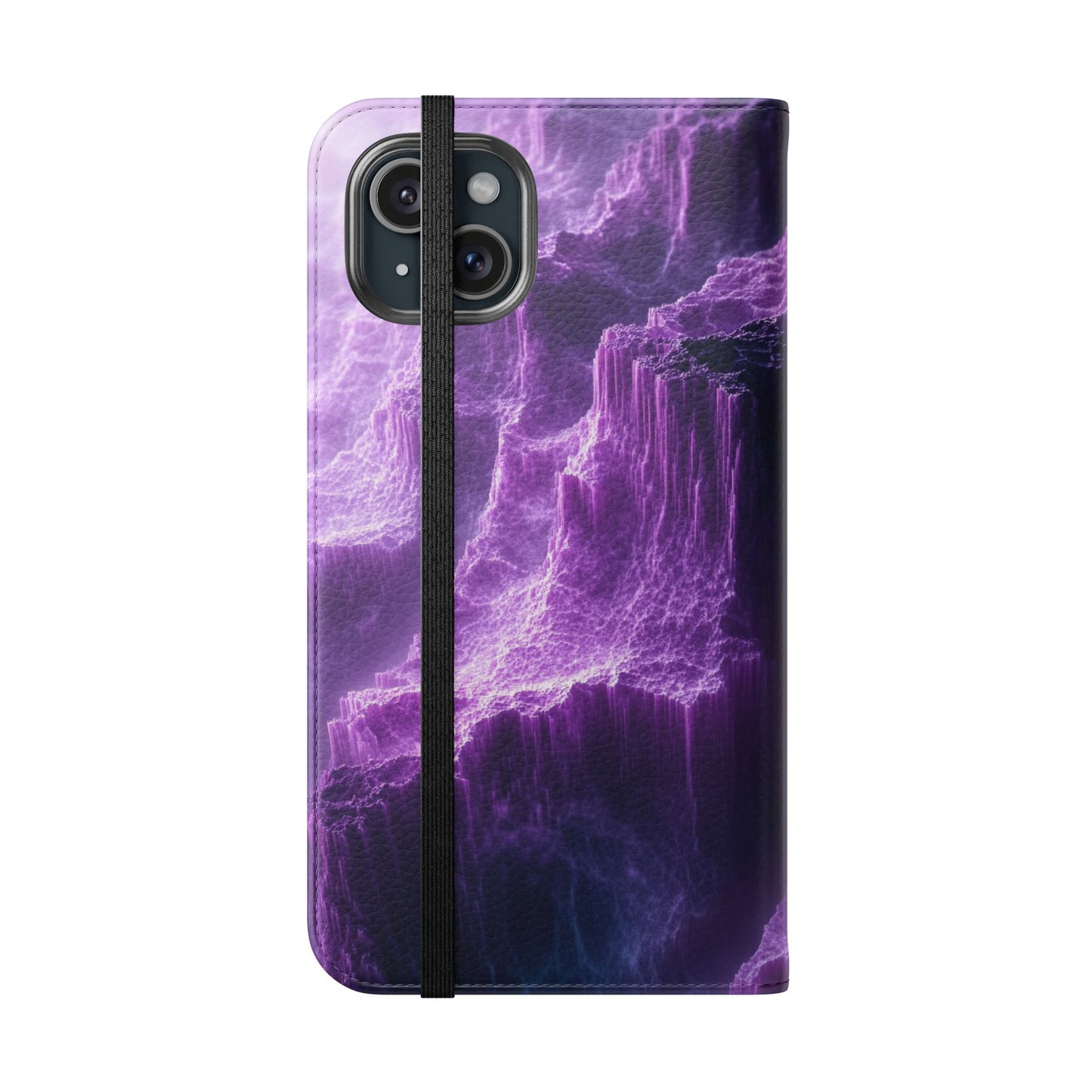 Purple Crystal Canyon - Wallet Flip Case