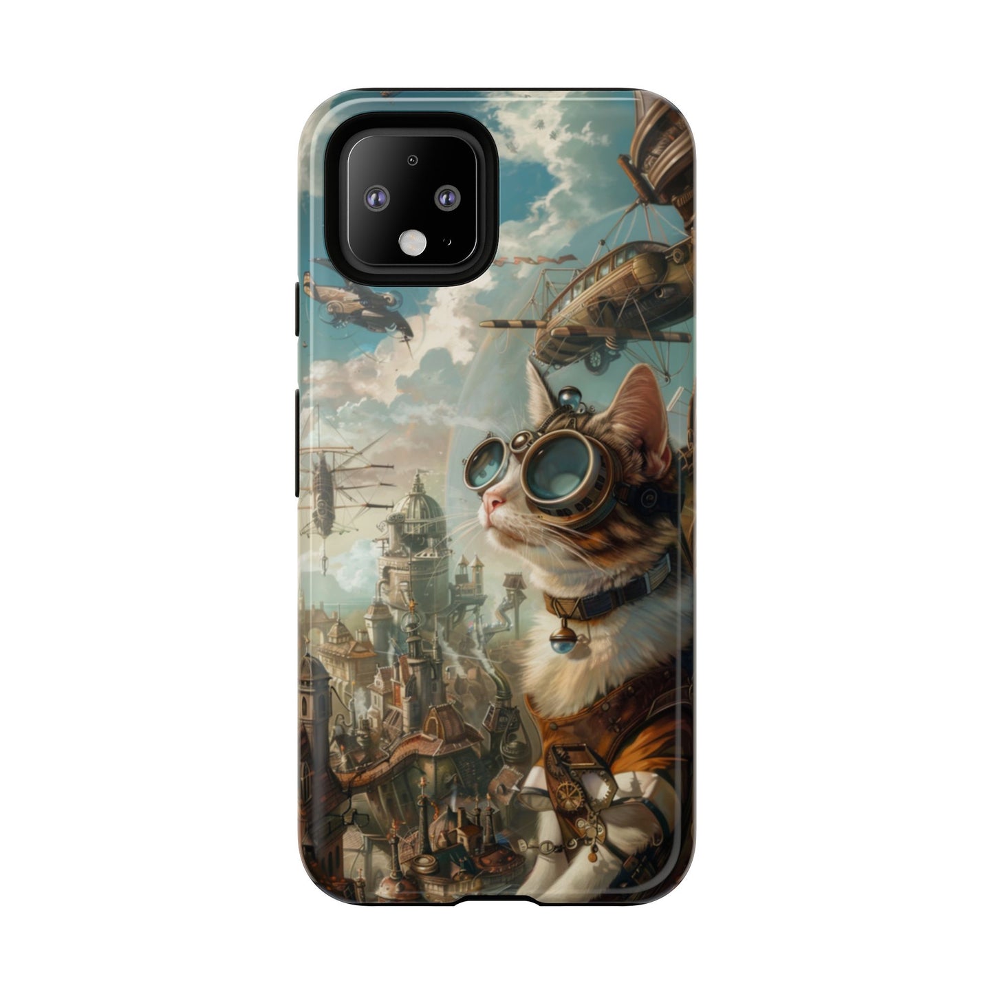 Steampunk Aviator Cat - Tough Google Pixel Case