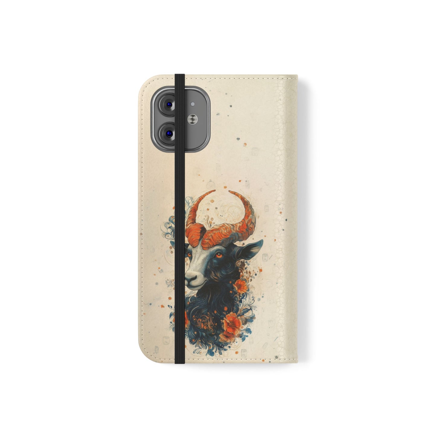 Capricorn Celestial Goat - Wallet Flip Case