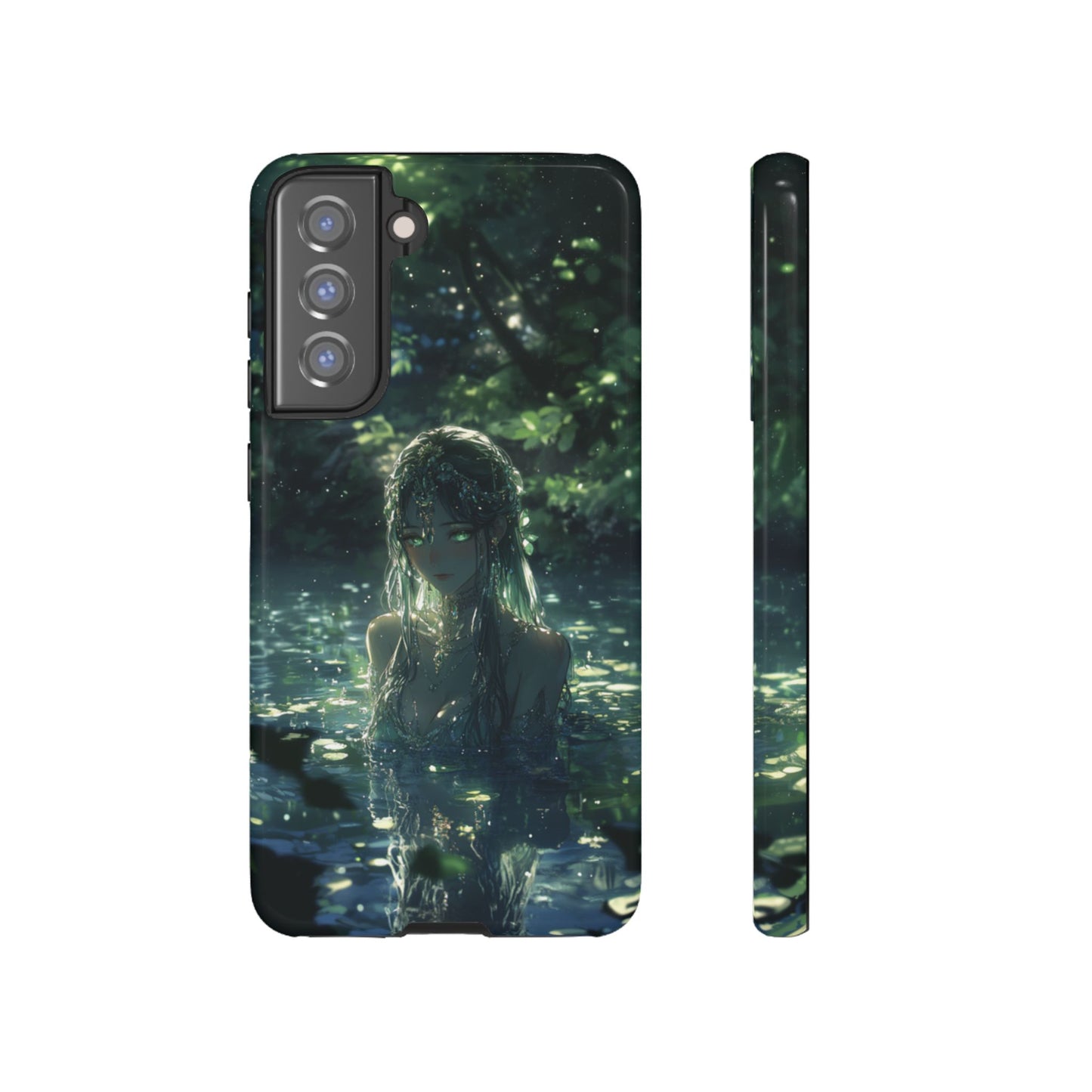 Forest Water Nymph Green Eyes Pond - Tough Samsung Galaxy Case