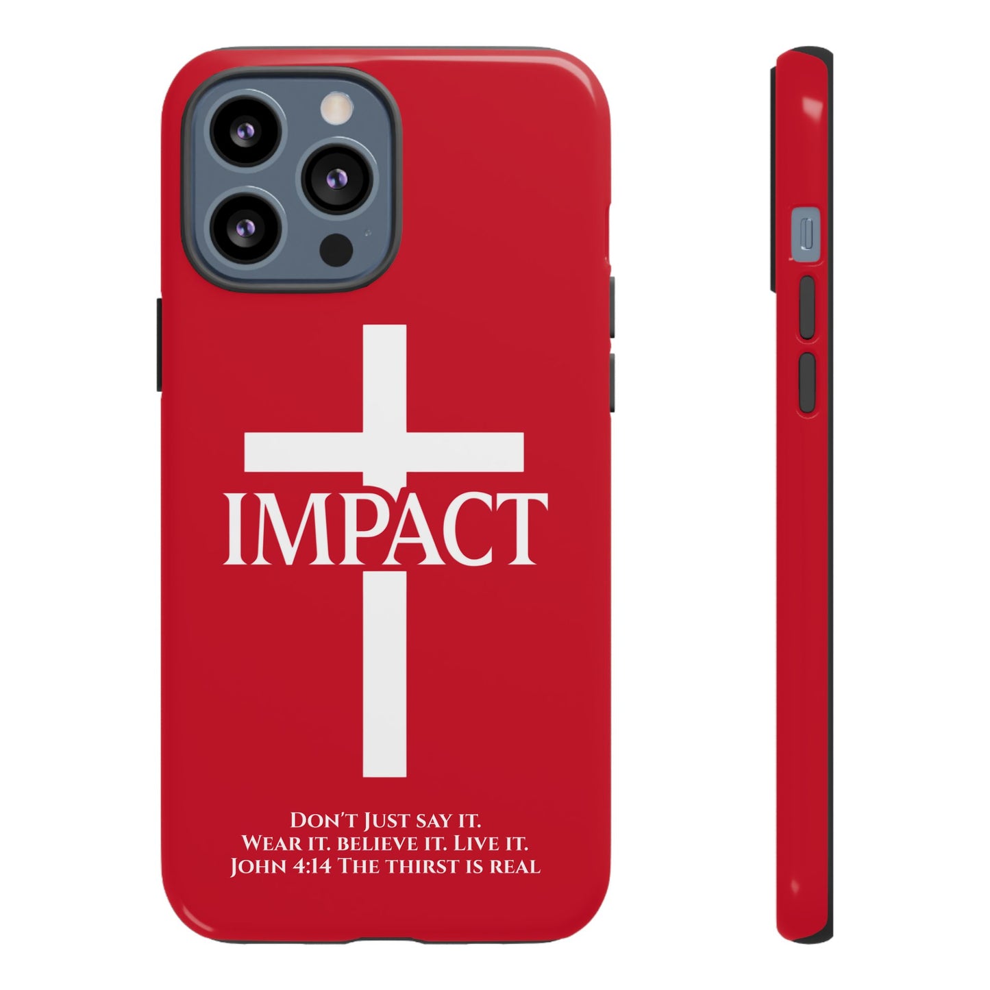 Impact Red - Tough iPhone Case