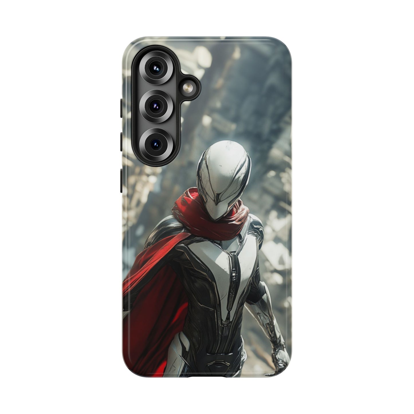 Crimson Sentinel Phone Case – iPhone, Google Pixel, Samsung Galaxy