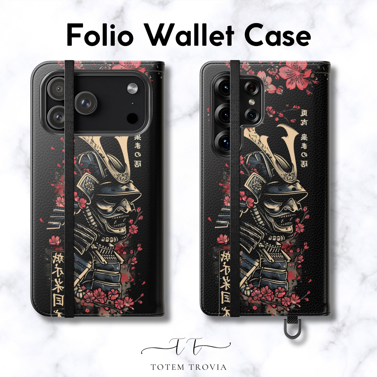 Samurai Cherry Blossom - Folio Wallet Case