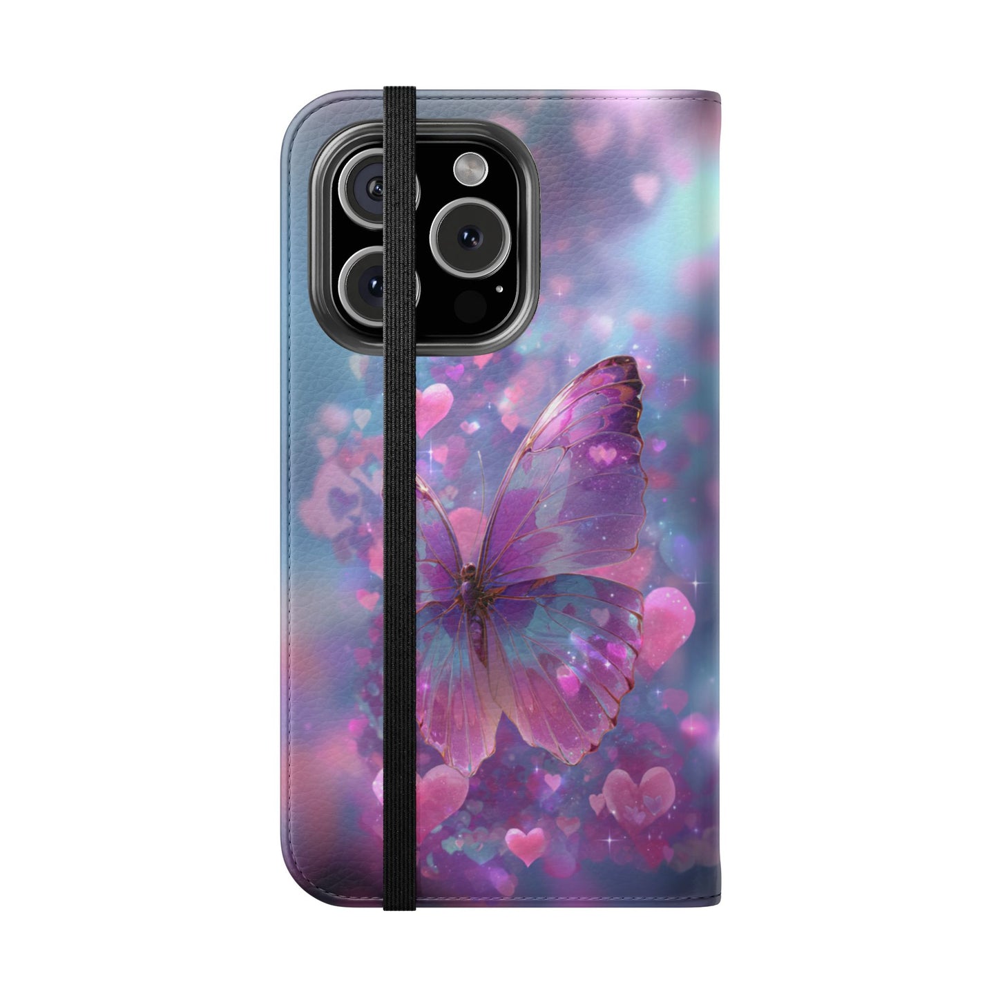 Cupid's Flutter Butterfly - Wallet Flip Case