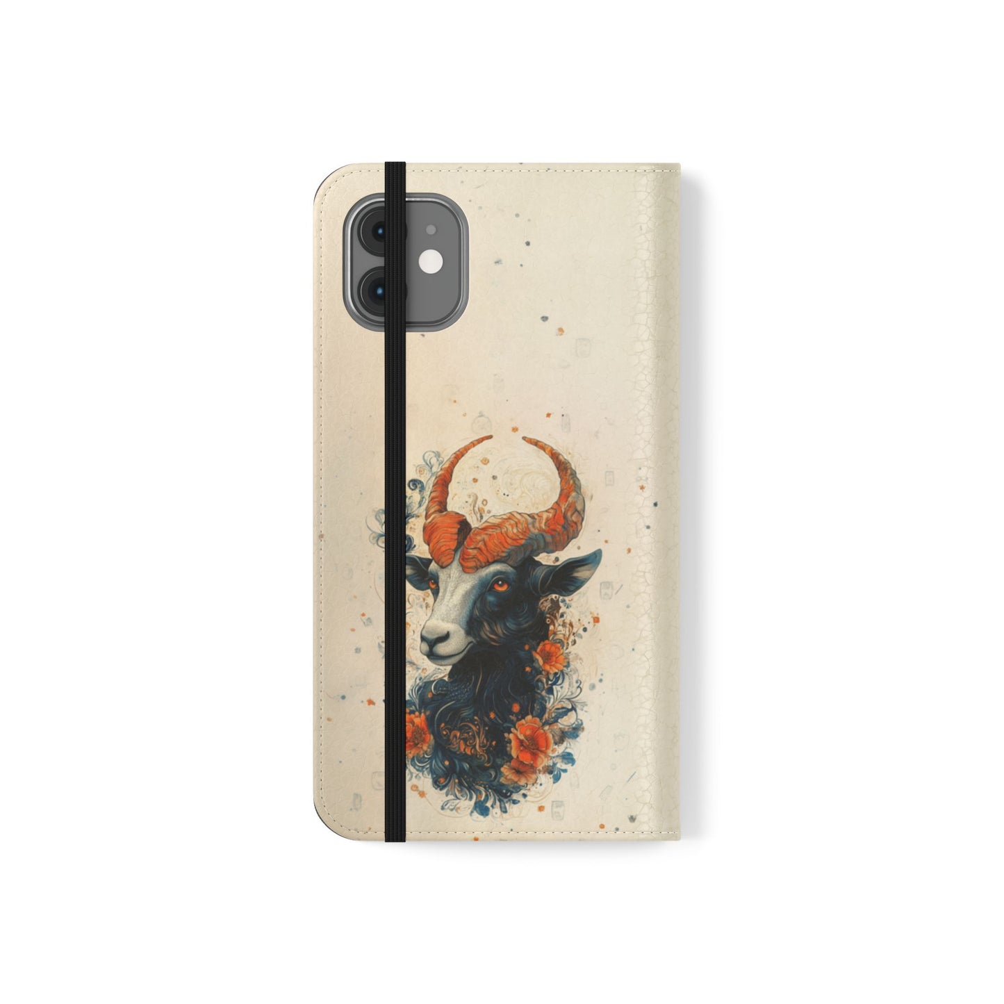 Capricorn Celestial Goat - Wallet Flip Case