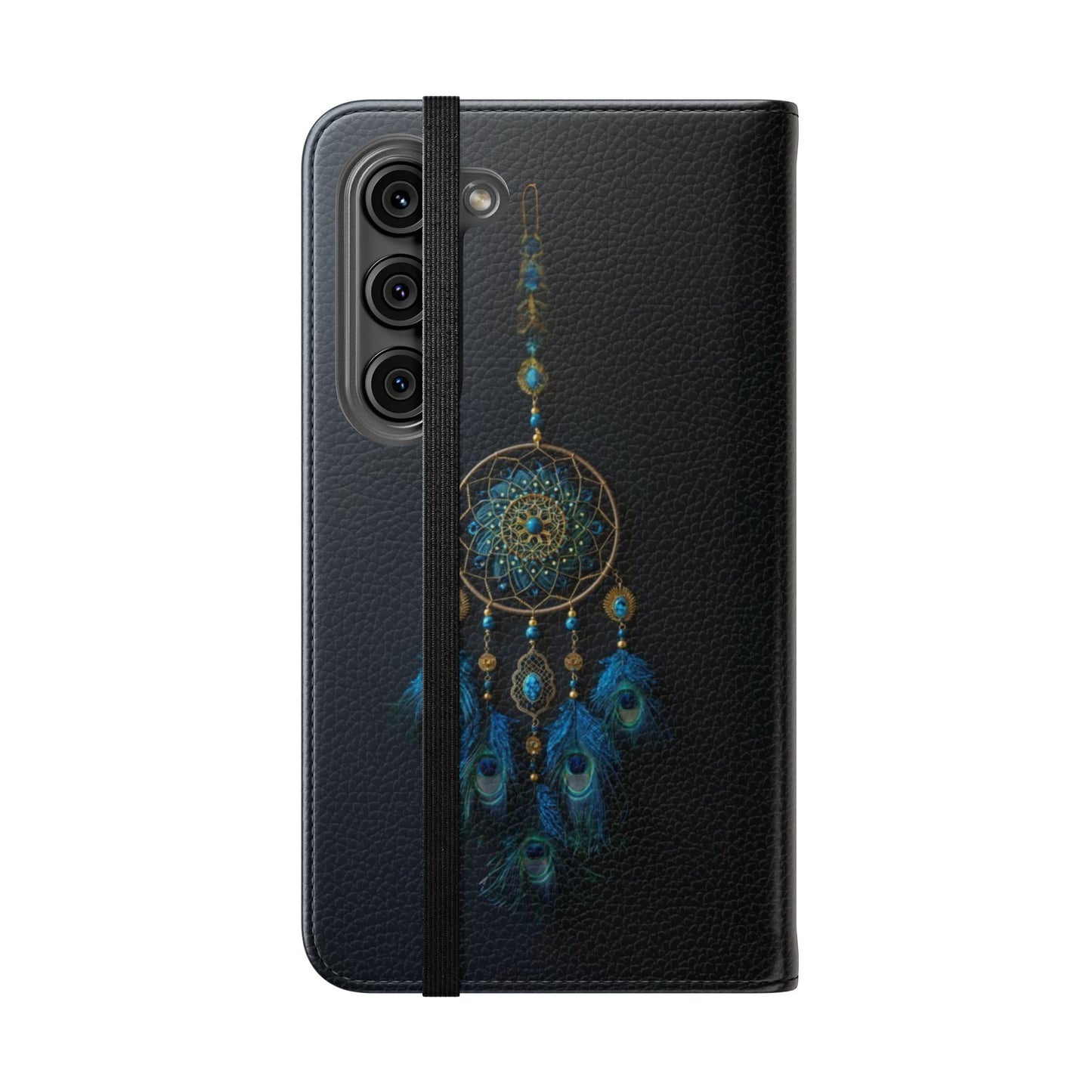 Peacock Feather Dreamcatcher - Wallet Flip Case
