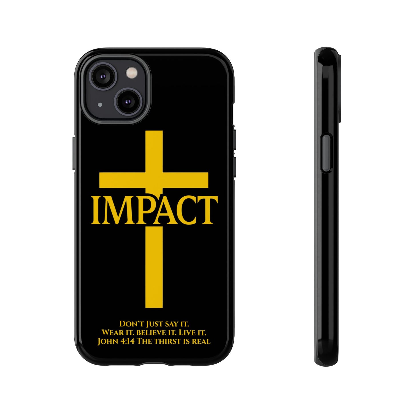 Impact Black/Gold - Tough iPhone Case