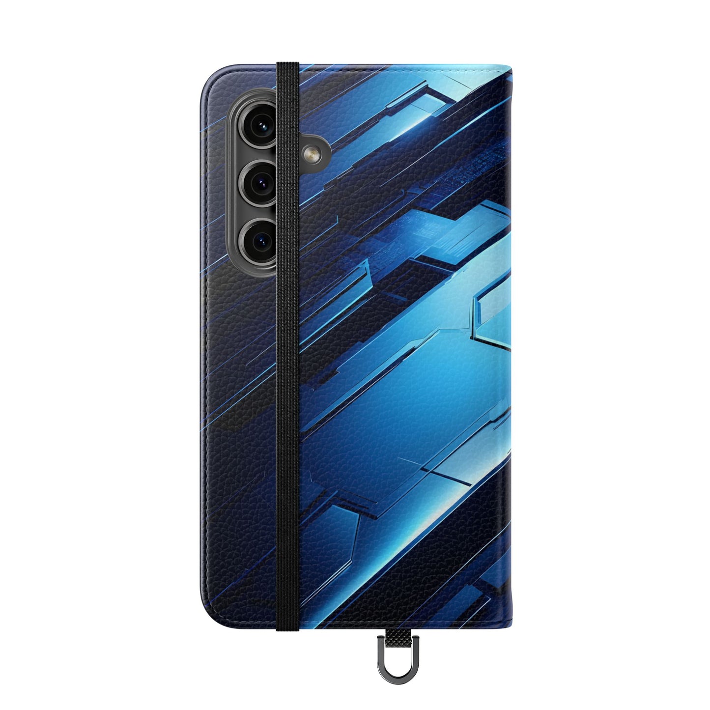 Blue Tech Matrix - Wallet Flip Case