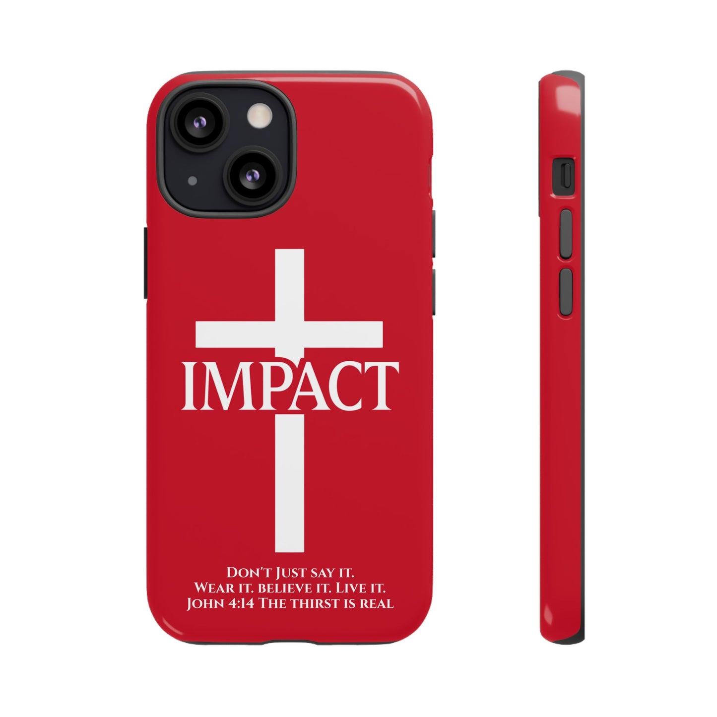 Impact Red - Tough iPhone Case