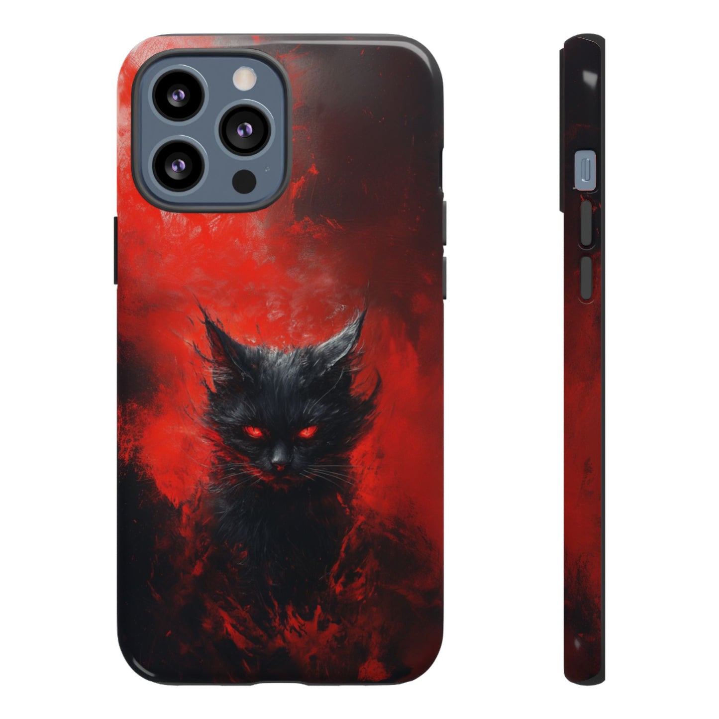 Fire Demon Black Cat - Tough iPhone Case