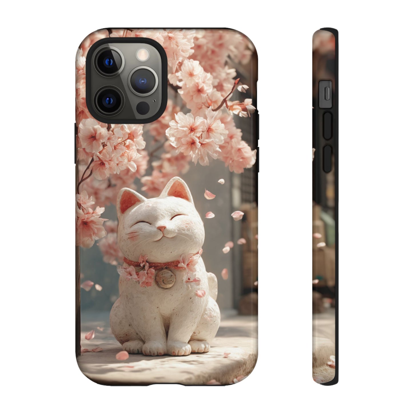 Sakura Lucky Cat - Tough iPhone Case