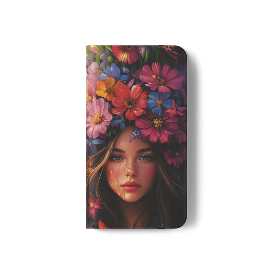Floral Crown Muse - Wallet Flip Case