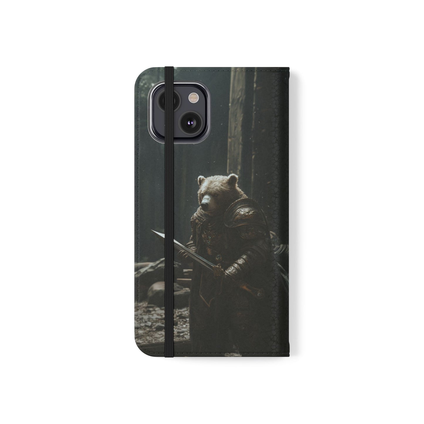 Medieval Bear Warrior Knight - Wallet Flip Case
