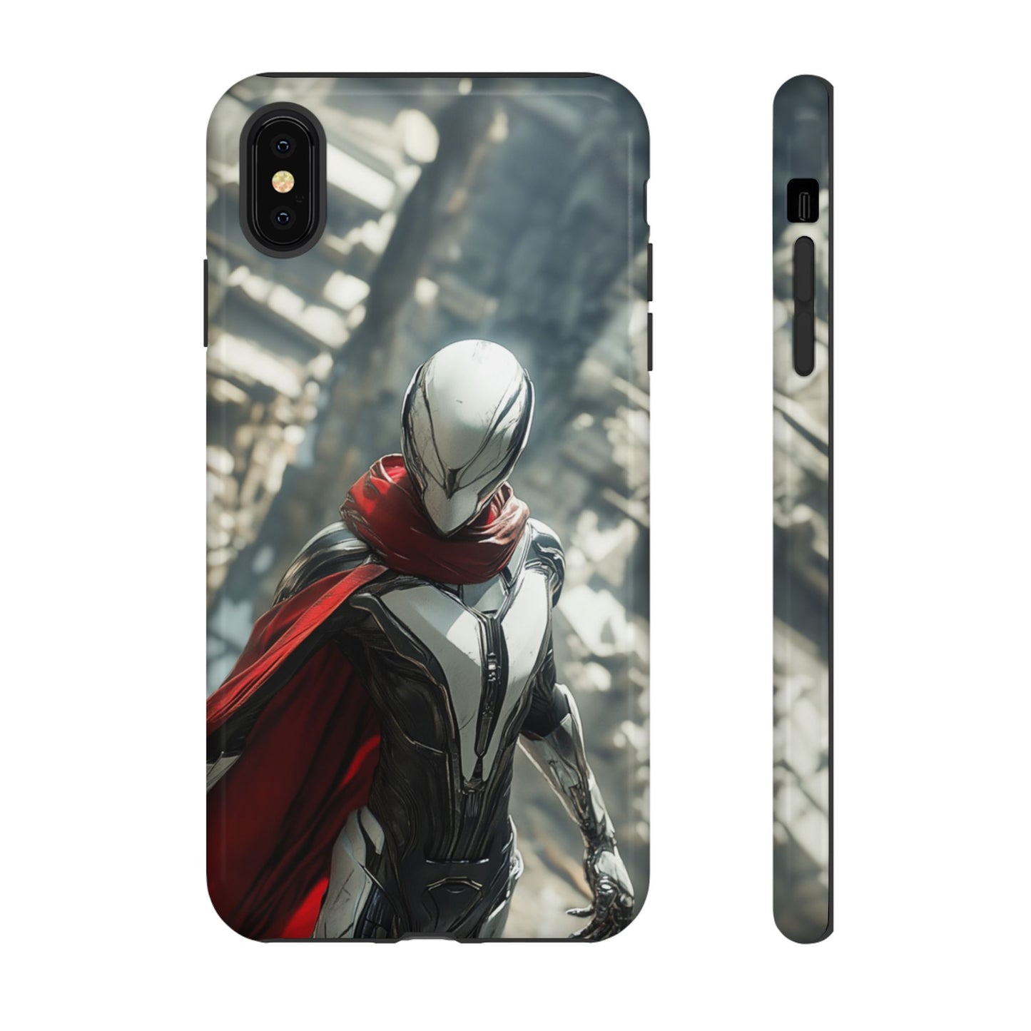 Crimson Sentinel Phone Case – iPhone, Google Pixel, Samsung Galaxy