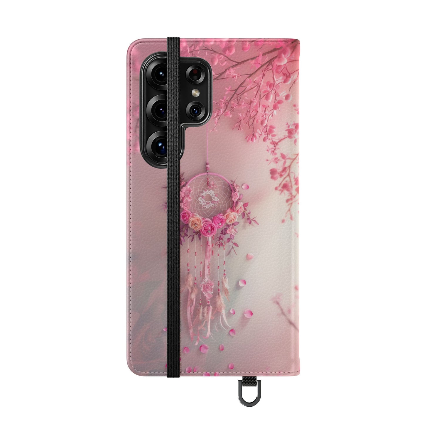 Pink Rose Dreamcatcher - Wallet Flip Case